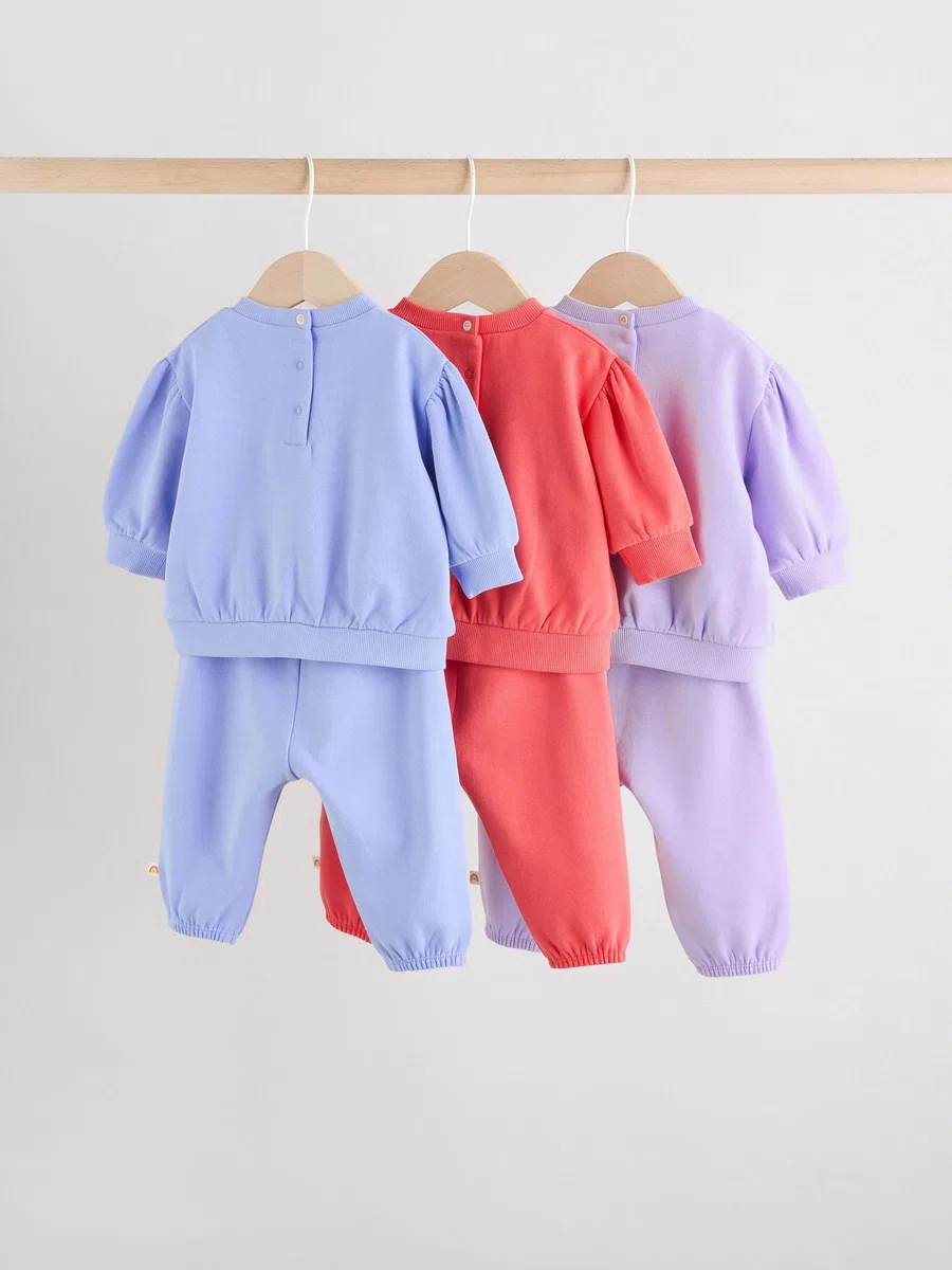 NEXT Bambina Set da 6 pezzi per neonati con felpa e pantaloni da jogging