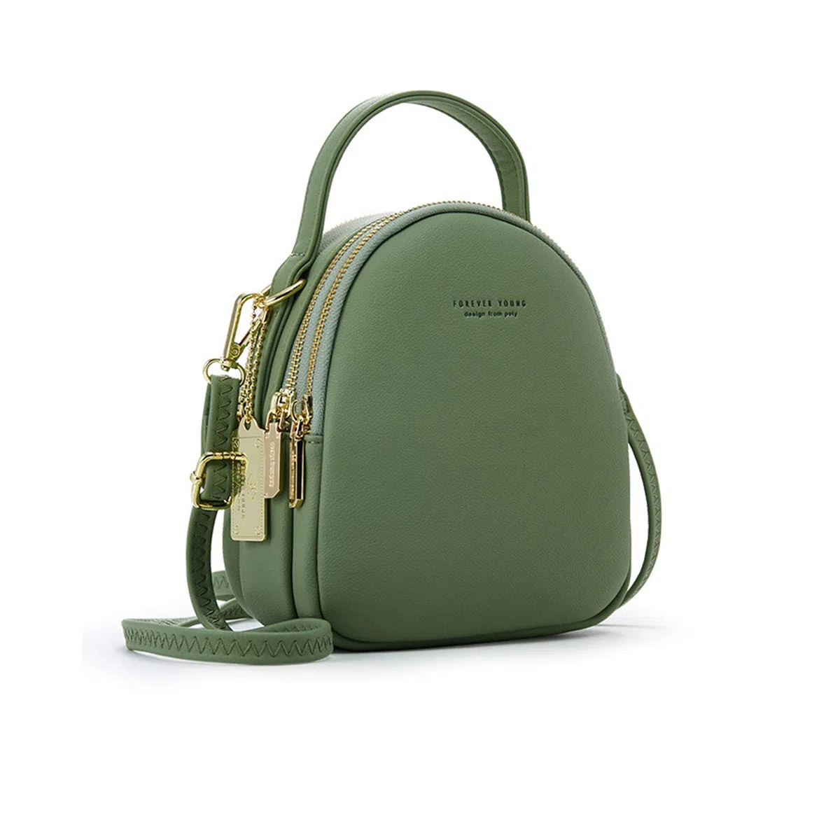 Mini Zaino Donna Moda Borsa A Mano Ragazza Impermeabile Borse A Tracolla con Foro Auricolare Pelle Daypack Viaggio Datazione Piccolo Zaino