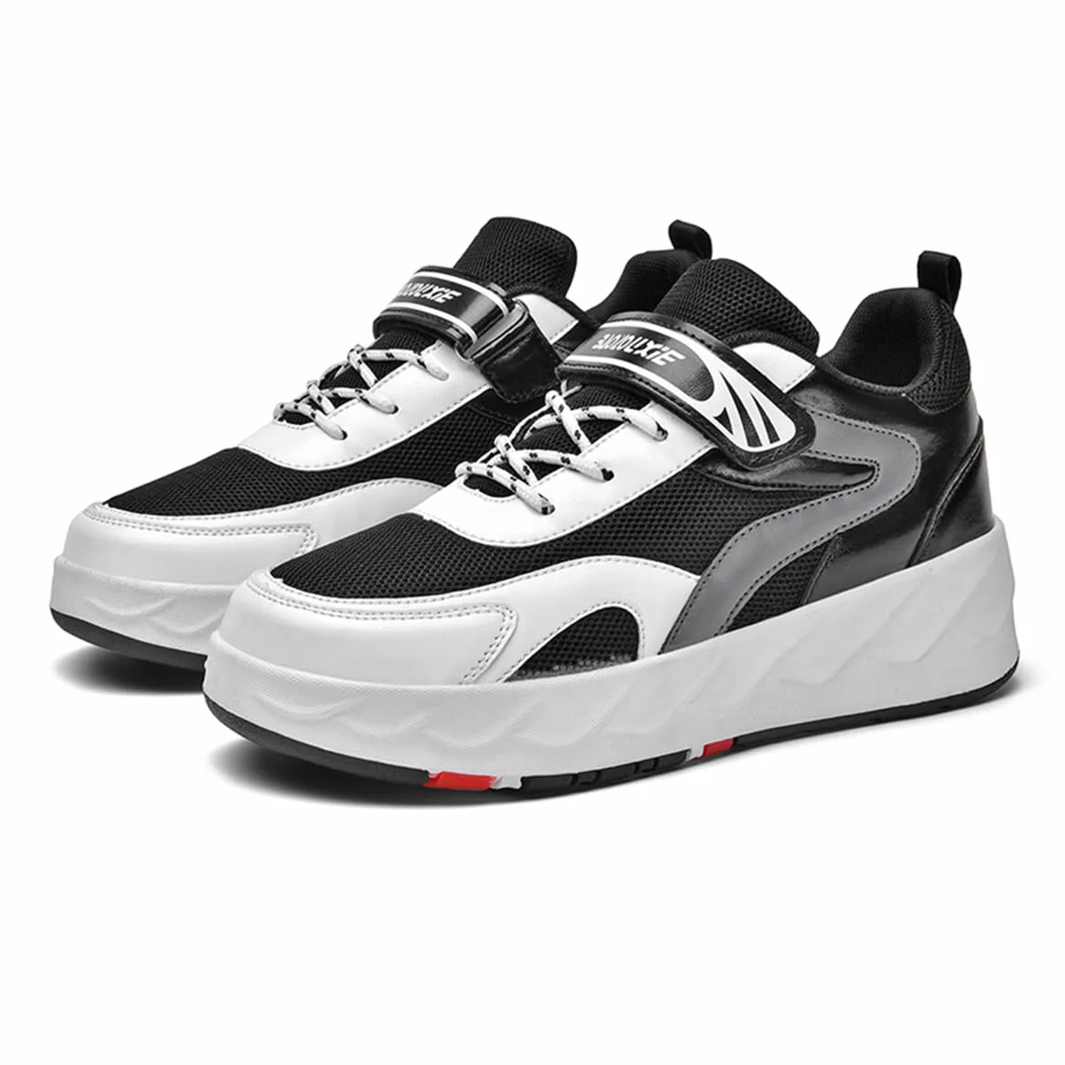 Mateju Scarpe con Rotelle Bambino Bambina Sportive Scarpe da Skateboard, Rotelle a Scomparsa Skateboard Sneakers Scarpe da Ginnastica da Pattini per Ragazzo e Ragazza 29-43 EU