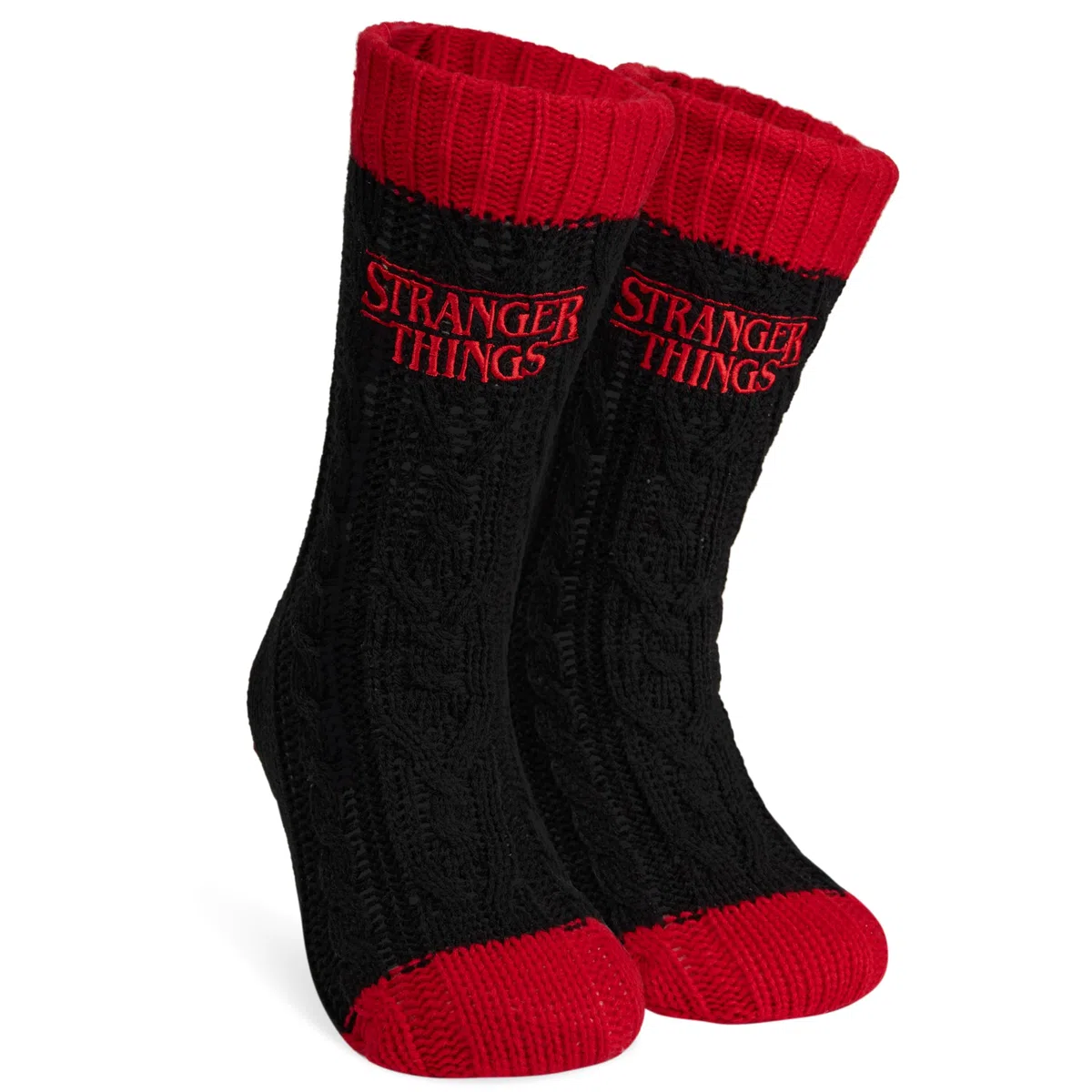Stranger Things Calze a Pantofola da Donna EU 35-41, Calzini Antiscivolo Donna in Caldo Pile, Idea Regalo Accogliente