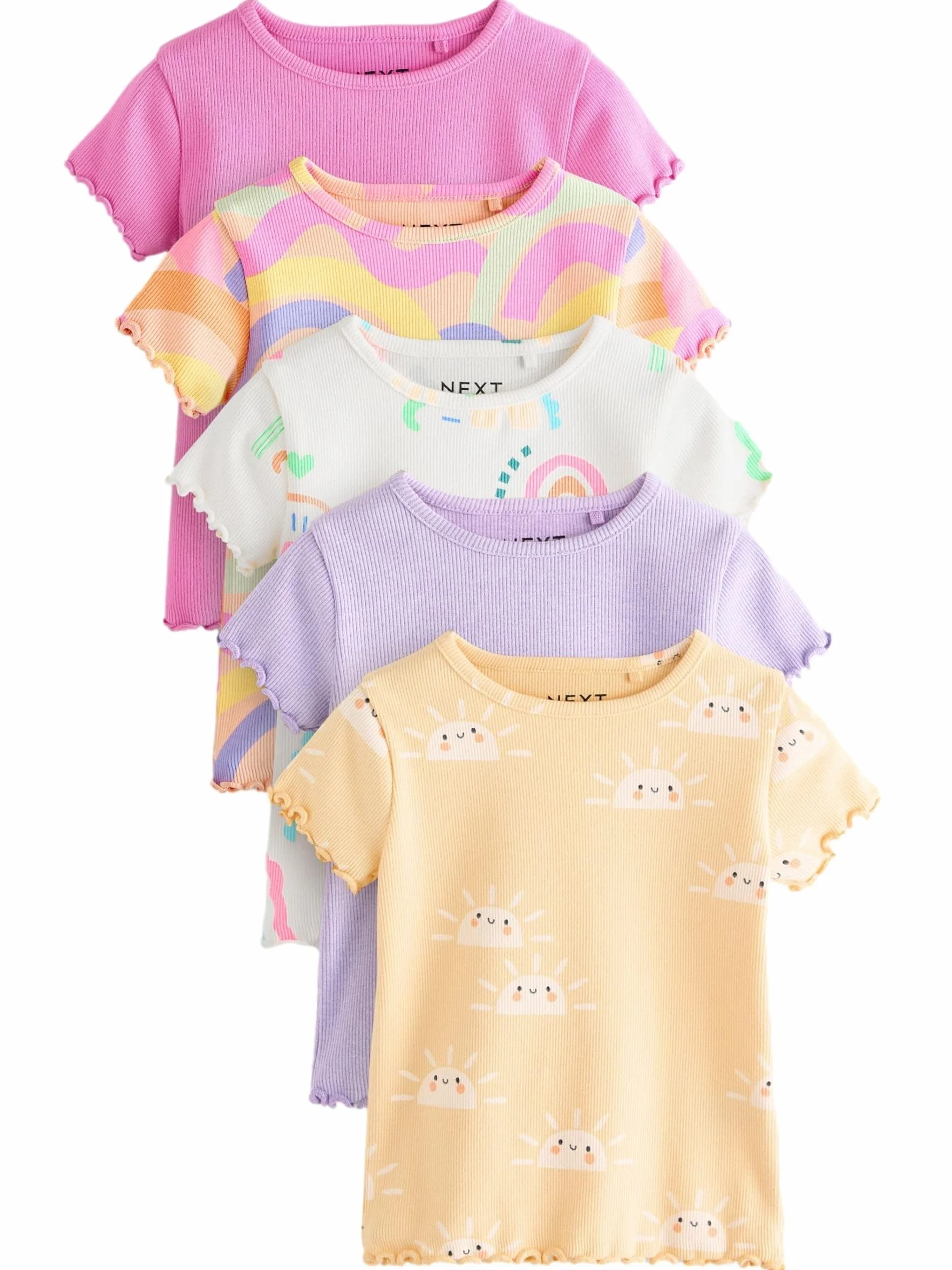 NEXT Ragazza Confezione da 5 T-Shirt