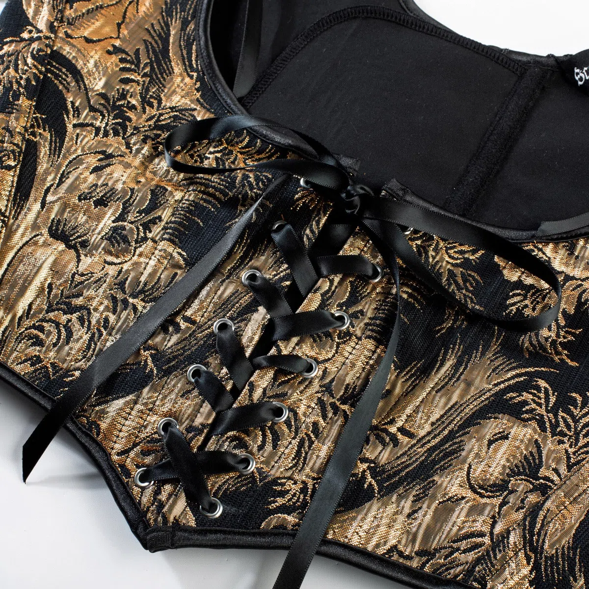 SCARLET DARKNESS Corsetto rinascimentale da donna sottoseno con lacci