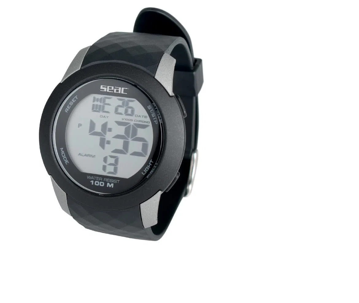 SEAC Chronos, Orologio Digitale Resistente all'Acqua 100 m Unisex Adulto