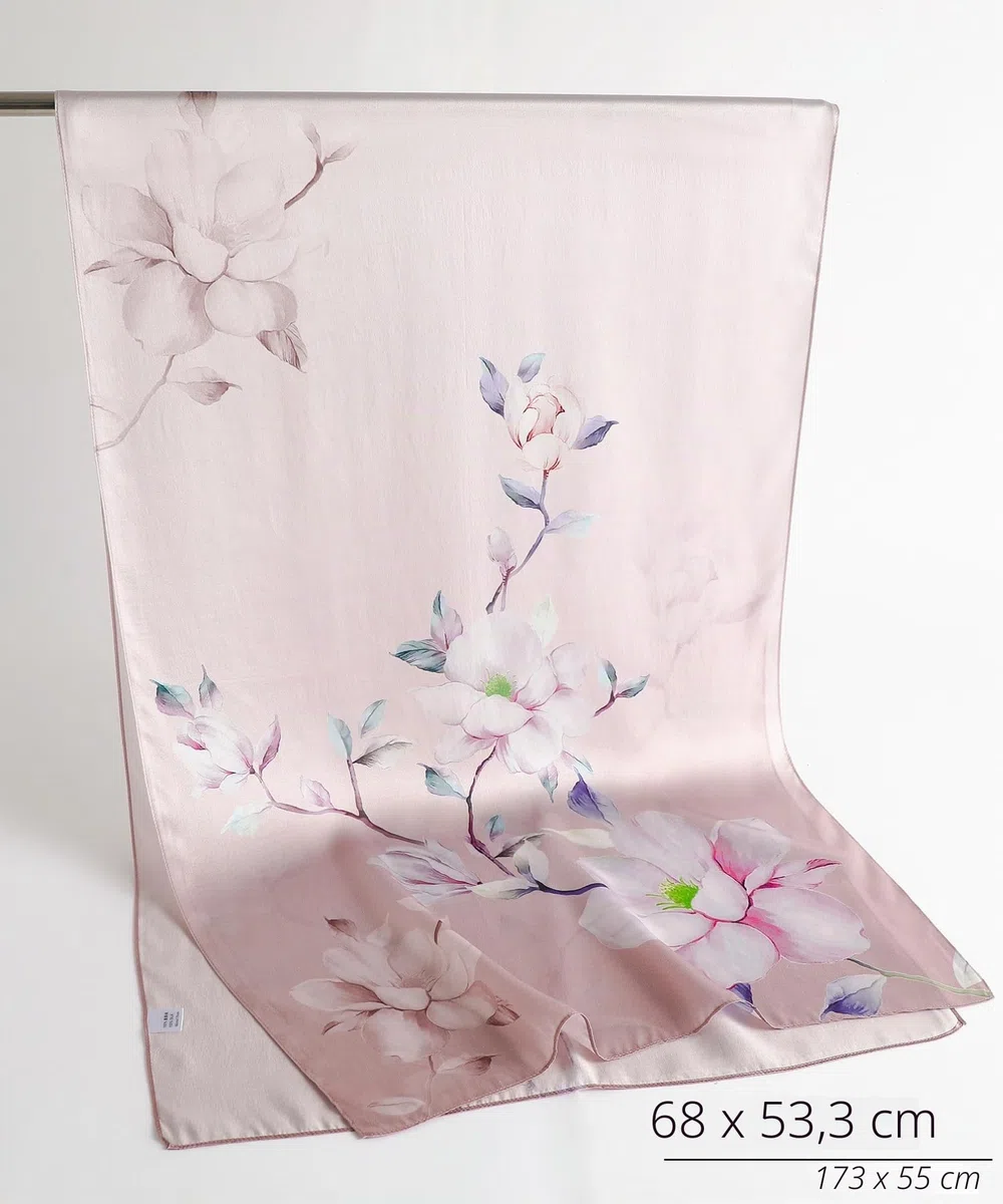 PoeticEHome Sciarpa Lunga in 100% Seta di Gelso - Scialle Oversize Donna per Testa, Collo e Capelli con Elegante Confezione Regalo (170x53cm)