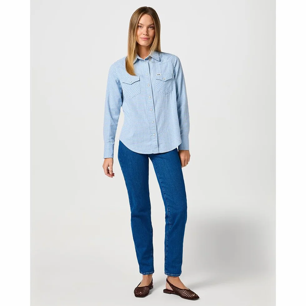 Wrangler Western Shirt Maglietta Donna