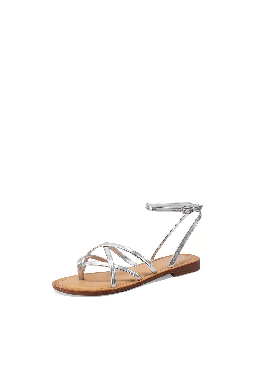 QUEEN HELENA Infradito Sandali alla Schiava Bassi a Fascia Incrociata Donna Y5010