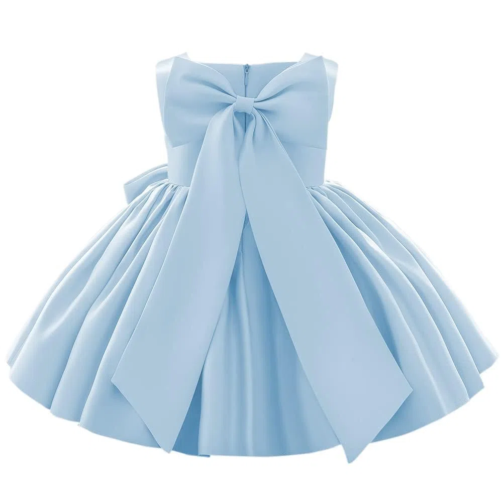 Vestito da principessa per bambine e bambine, con tutù e fiocco, abito da ballo formale, per compleanni, matrimoni, battesimi, battesimi