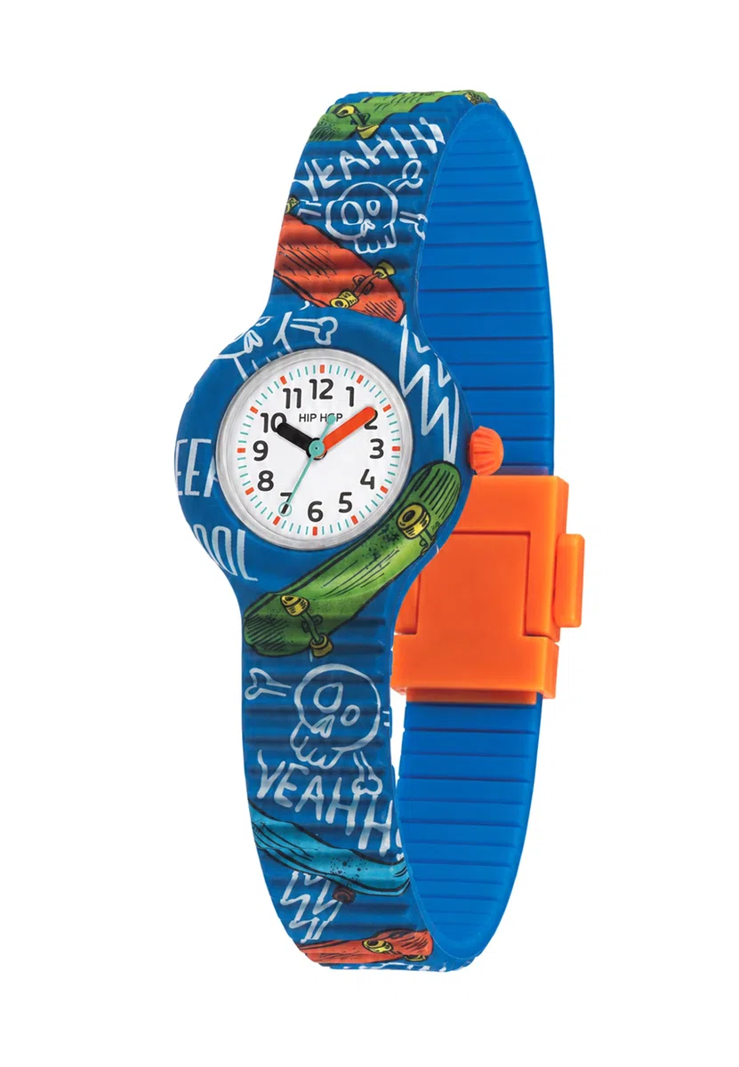 HIP HOP, Collezione Kids Fun, Orologio Bambini con Cinturino Intercambiabile in Morbido Silicone, Pratica Chiusura, Cassa 28 mm, Idee Regalo Bambini