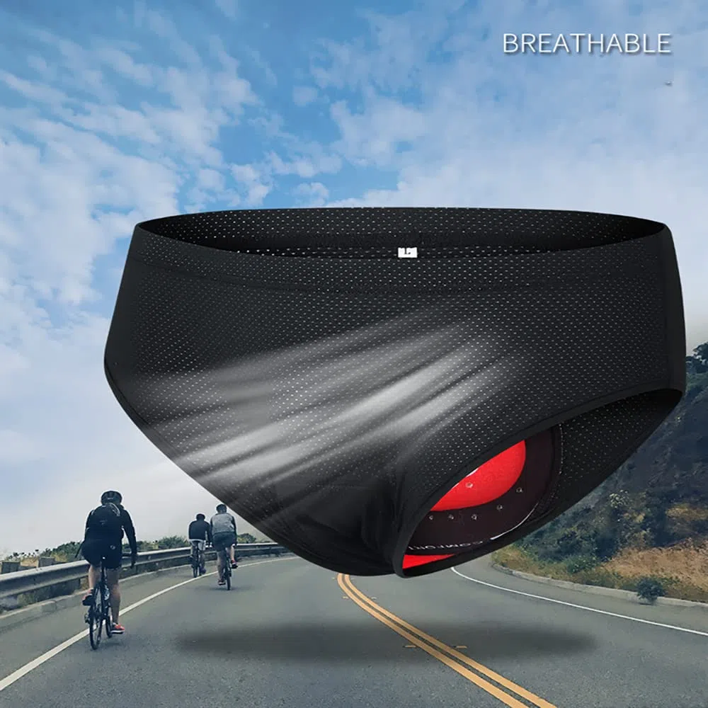 Ciclismo Uomo Gel Imbottito Boxer Traspirante Triangolo Traspirante Biancheria Intimo Mutande Pantaloncini da Ciclismo Bici