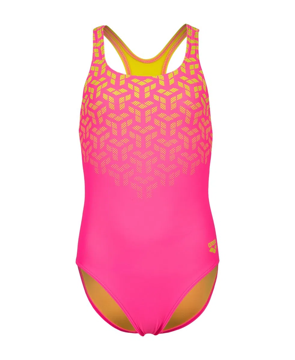 ARENA Girl's Kikko V Swimsuit Swim PRO Back Costume Intero Bambine e Ragazze (Pacco da 1)