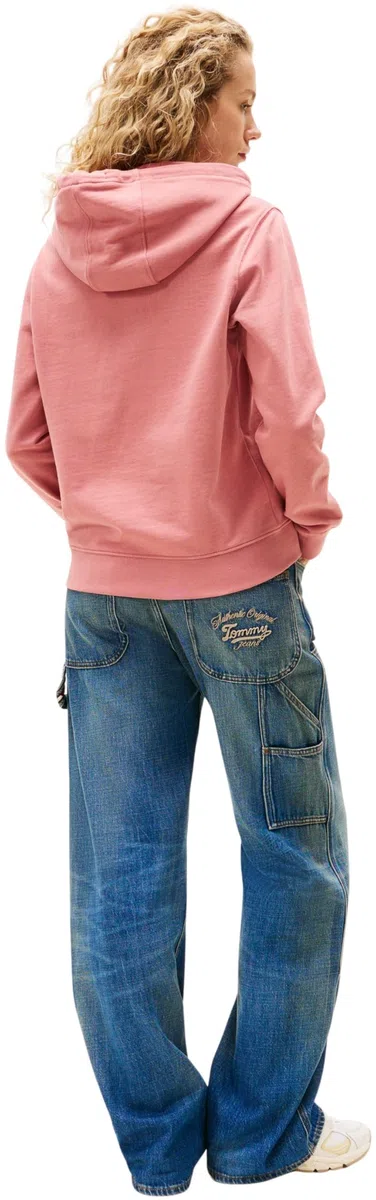 Tommy Jeans Tjw Reg Ess Logo 2 Hoodie Ext Dw0dw20943 Felpa con Cappuccio Donna (Pacco da 1)