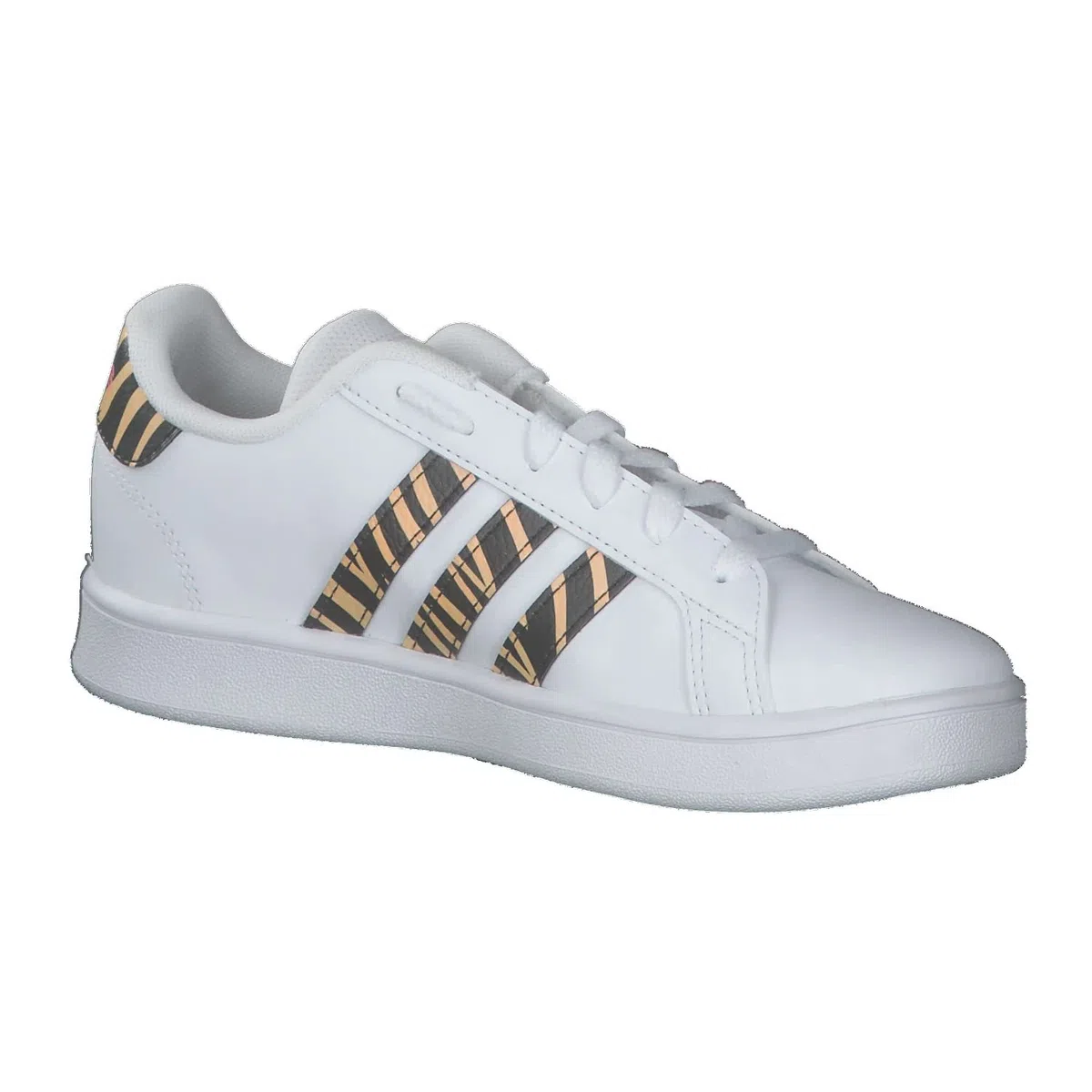 adidas Grand Court K, Sneaker Ragazza (Cloud White/Core Black/Acid Red, Fraction_36_And_2_Thirds)