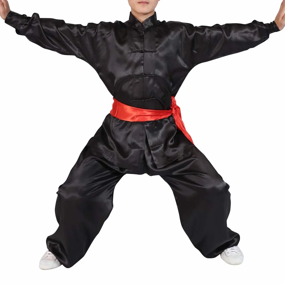 Arti Marziali Abbigliamento Unisex Adulto Bambini Completi - Cinese Tradizionale Tai Chi Wushu Abbigliamento Ragazzi Ragazze Spettacolo Costume Kung Fu Uniforme