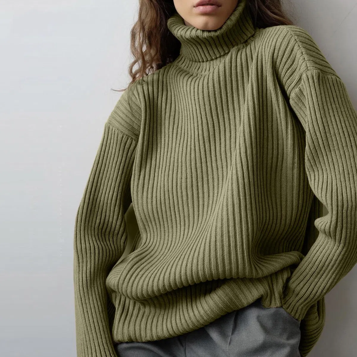 Maglione Due Pezzi da Donna Set Gonna Lavorata A Maglia Top A Coste 2 Pezzi Gonne Abiti Aderenti Gonna Midi Maniche Lunghe Set Maglione Lavorato A Maglia Completo per Il Tempo Libero