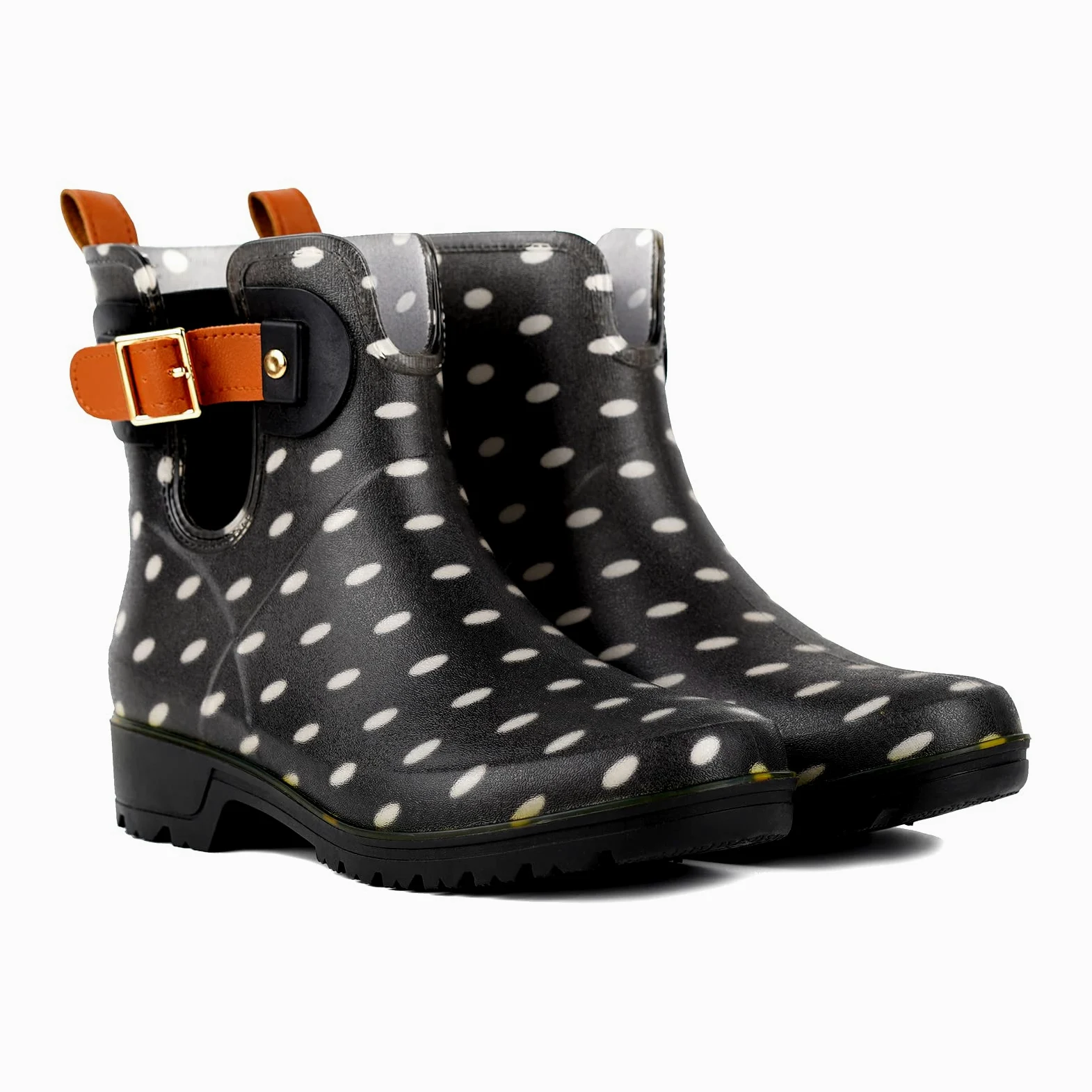 Geweo Stivali Di Gomma Donna Chelsea Uomo Impermeabile Antivento in Nero Marrone Grigio Rosso Bianco Taglia 35-43