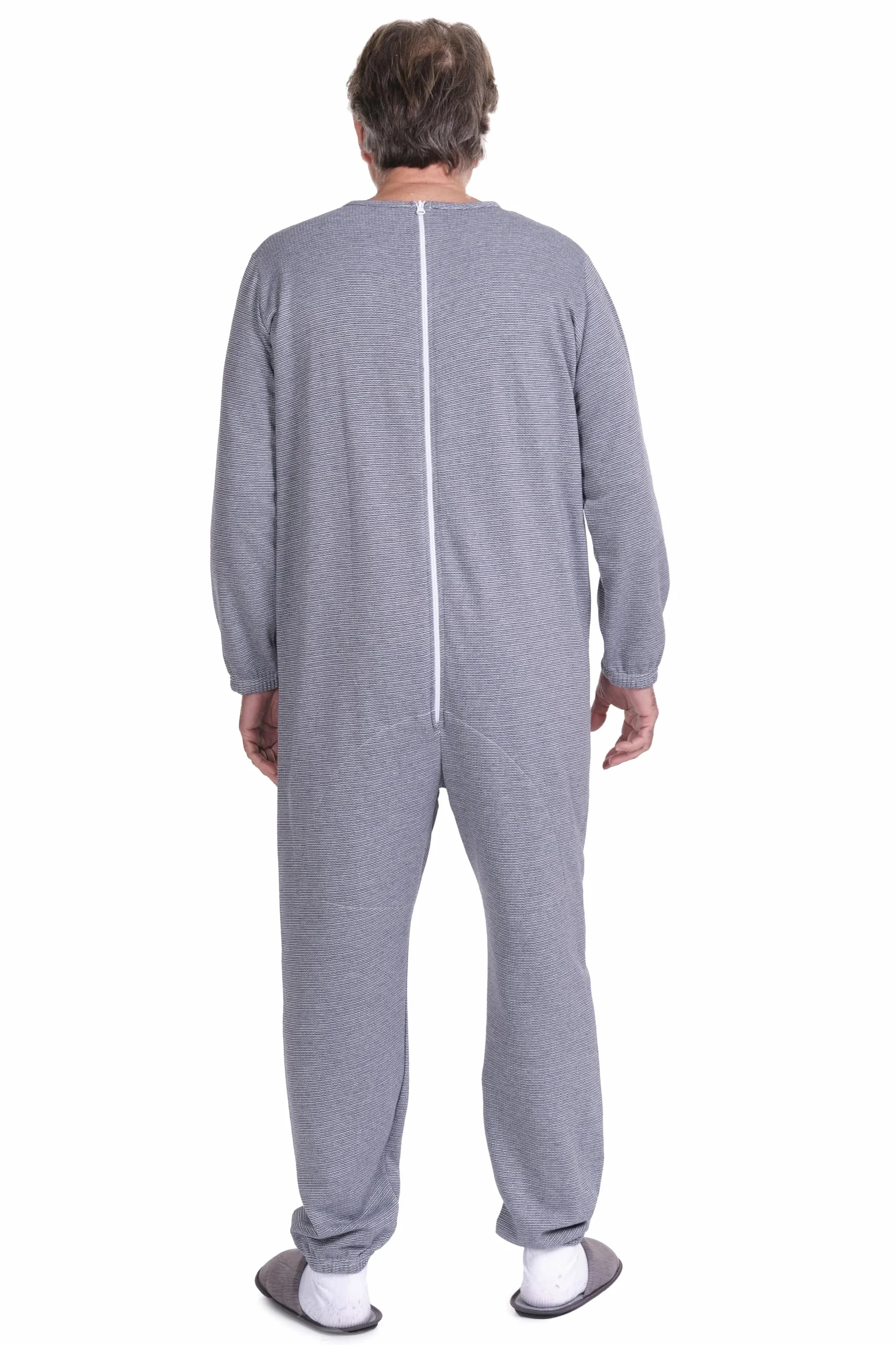 FERRUCCI COMFORT Pigiama Sanitario Invernale con Cerniera sul Dorso - 9014/1 - Uomo/Donna - Ideale per Gli Anziani - Caldo e Traspirante