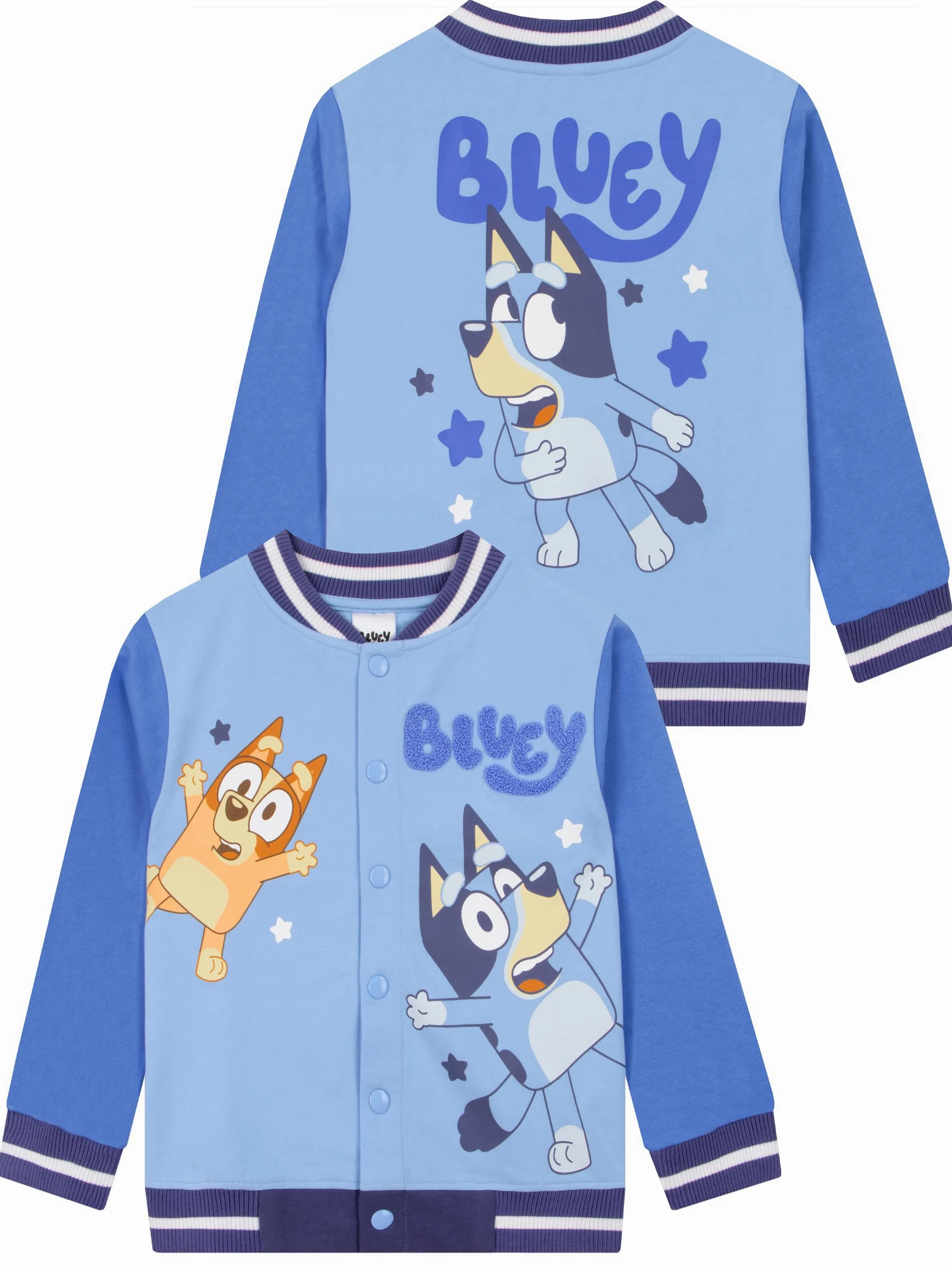 Bluey Giubbotto Bomber Per Bambino, Giacca A Maniche Lunghe Per Bambino, Giacca Da Baseball In Cotone l’Estate