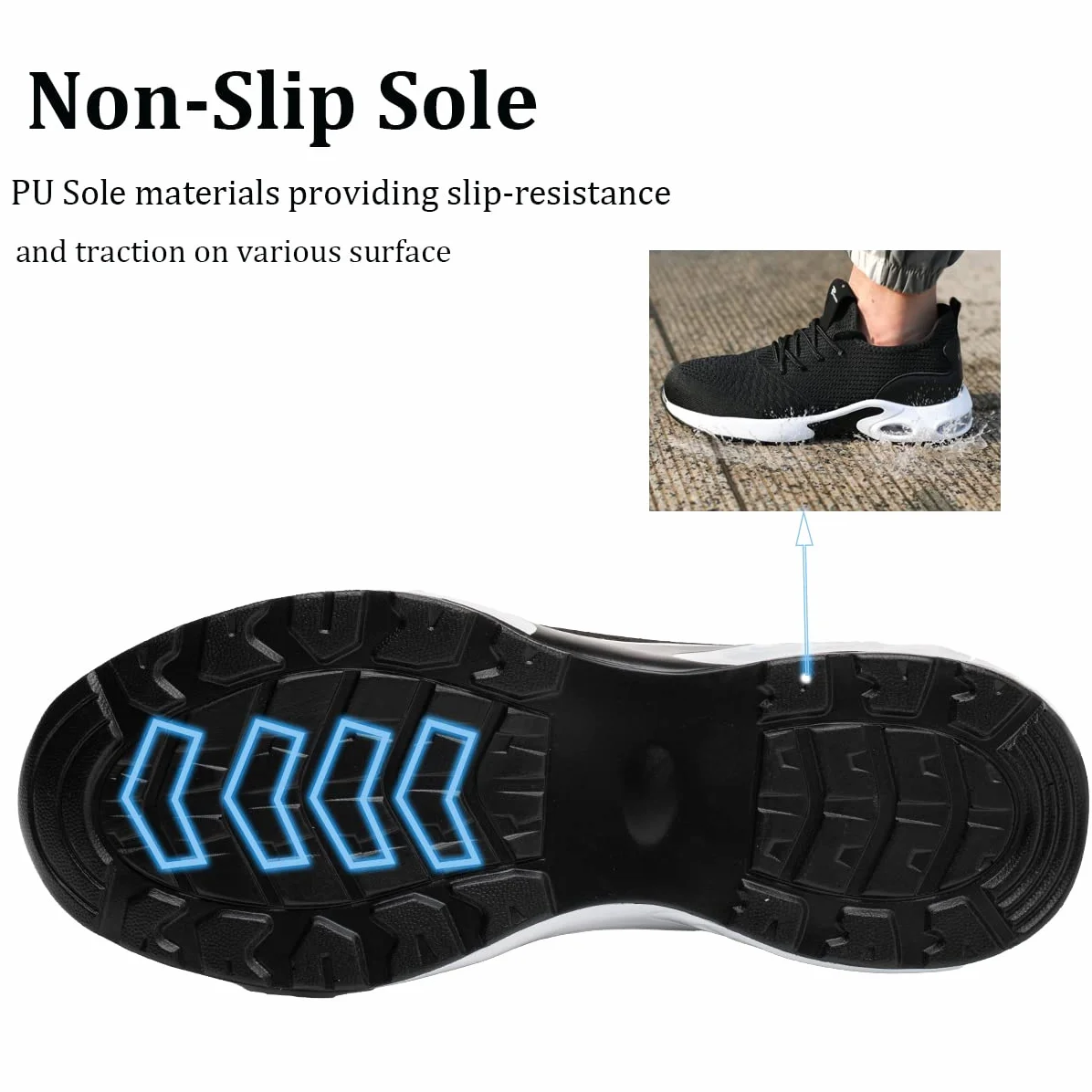 Scarpe Antinfortunistiche Uomo Donna Leggere Scarpe da Lavoro con Punta in Acciaio Traspiranti Antiscivolo Scarpe Sportive di Sicurezza