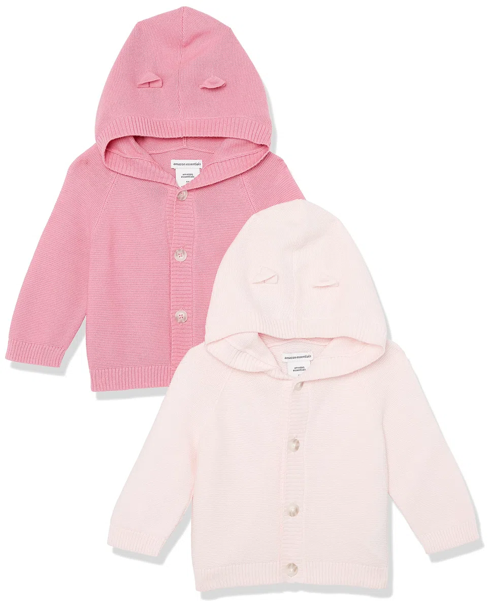 Amazon Essentials Unisex - Bimbi 0-24 Maglione con Cappuccio
