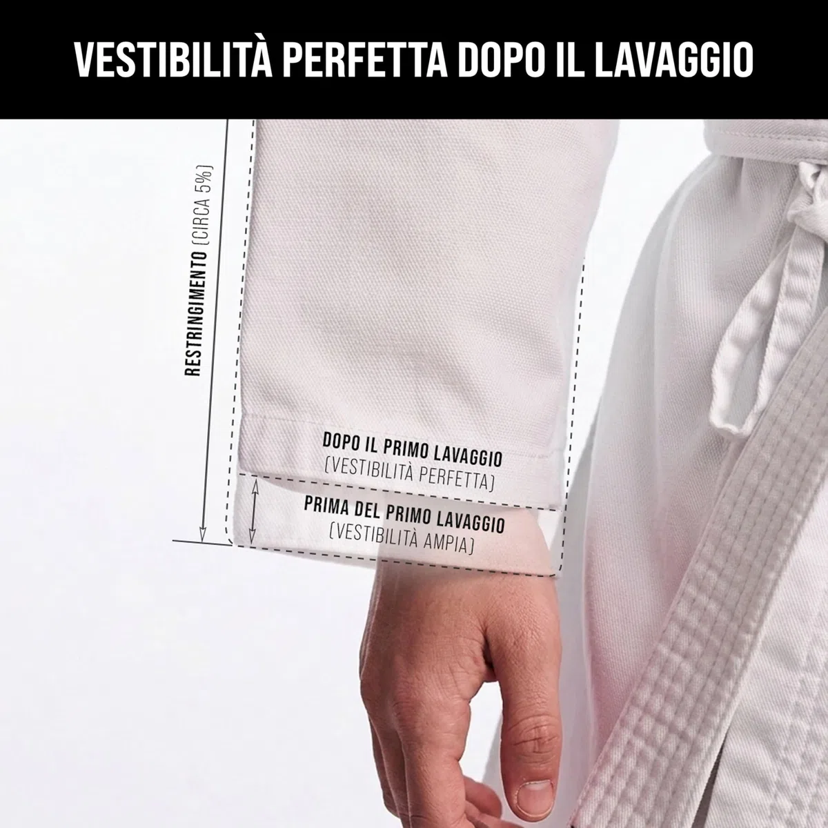 IPPONGEAR Club 2 Karate Gi Set Tuta da Karate per Principianti Tuta per Bambini Inclusa Cintura Bianca (Taglia 100, Cintura con Lacci, densità del Tessuto 220gr/m²) Bianco