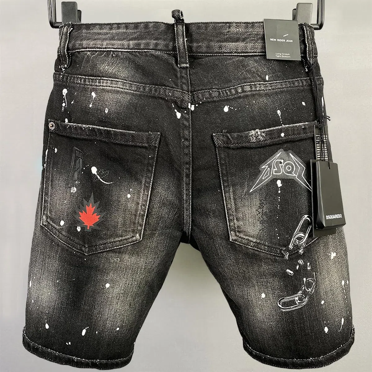 Pantaloncini Jeans Uomo Estivi – Shorts in Denim Slim Fit Strappati, Elasticizzati e Comodi, Jeans Corti Stile Streetwear Y2K, Casual Hip Hop con Tasche