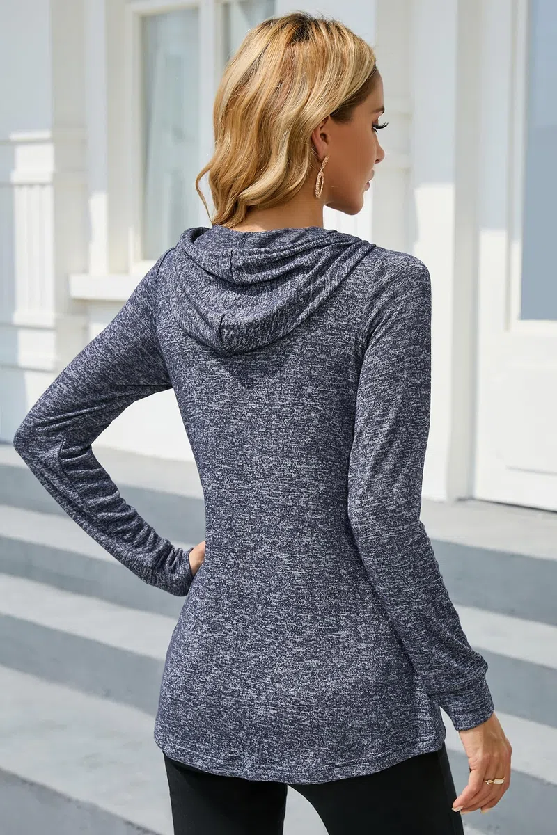 Sosolism Felpa Allattamento con Cappuccio da Donna Manica Lunga Tops Premaman Allattamento con Tasche Pullover