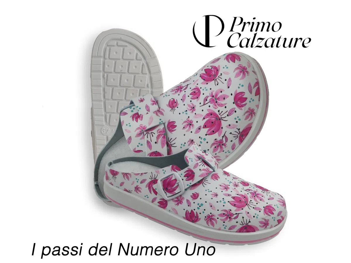 Zoccoli Donna da Casa e Lavoro, Ciabatte Sanitarie Chiuse e Comode, Pantofole Riposanti con Plantare Estraibile