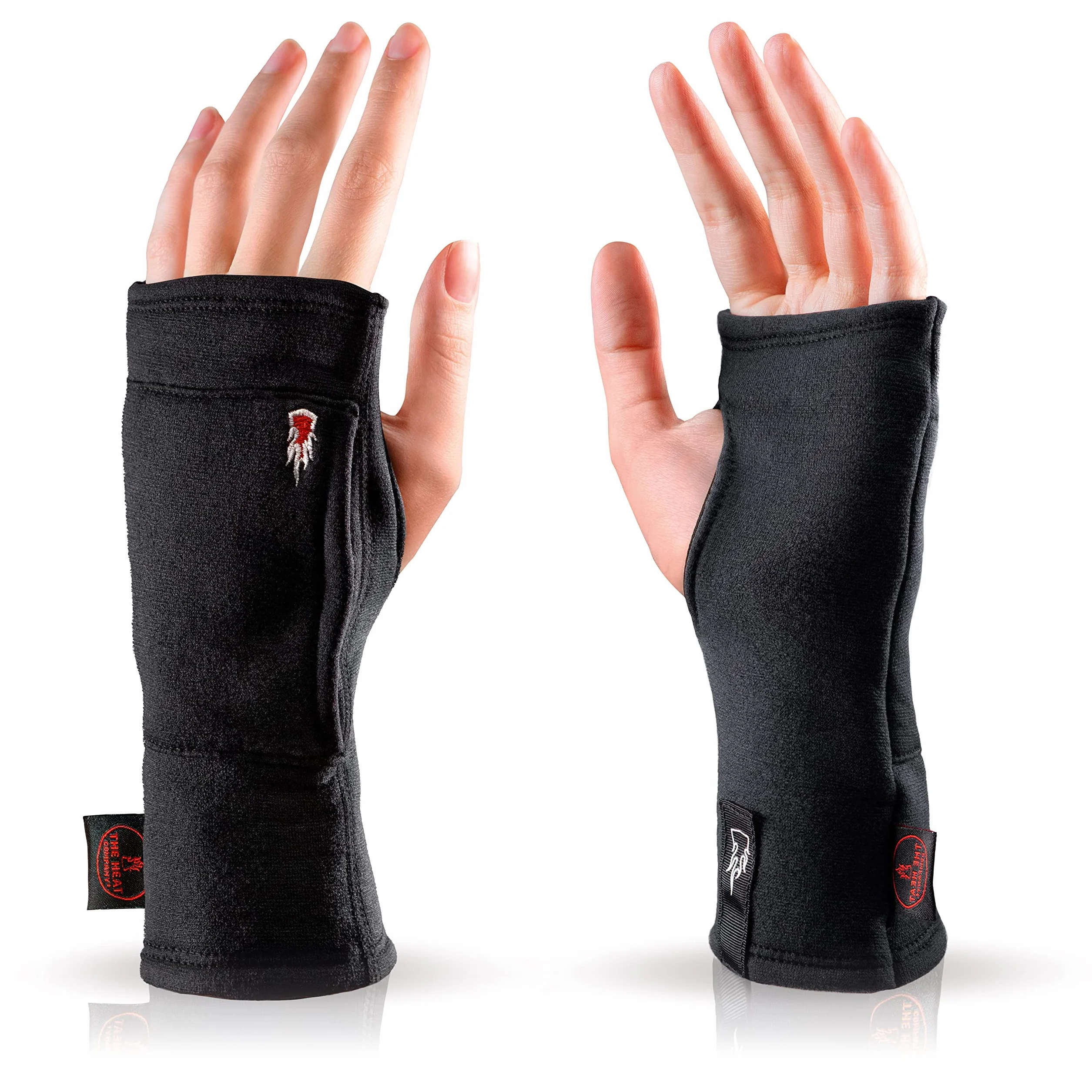 THE HEAT COMPANY - MERINO TUBE - guanti senza dita lana merino - qualità premium - guanti mezze dita per donna e uomo - guanti scaldapolsi per l'inverno - unisex