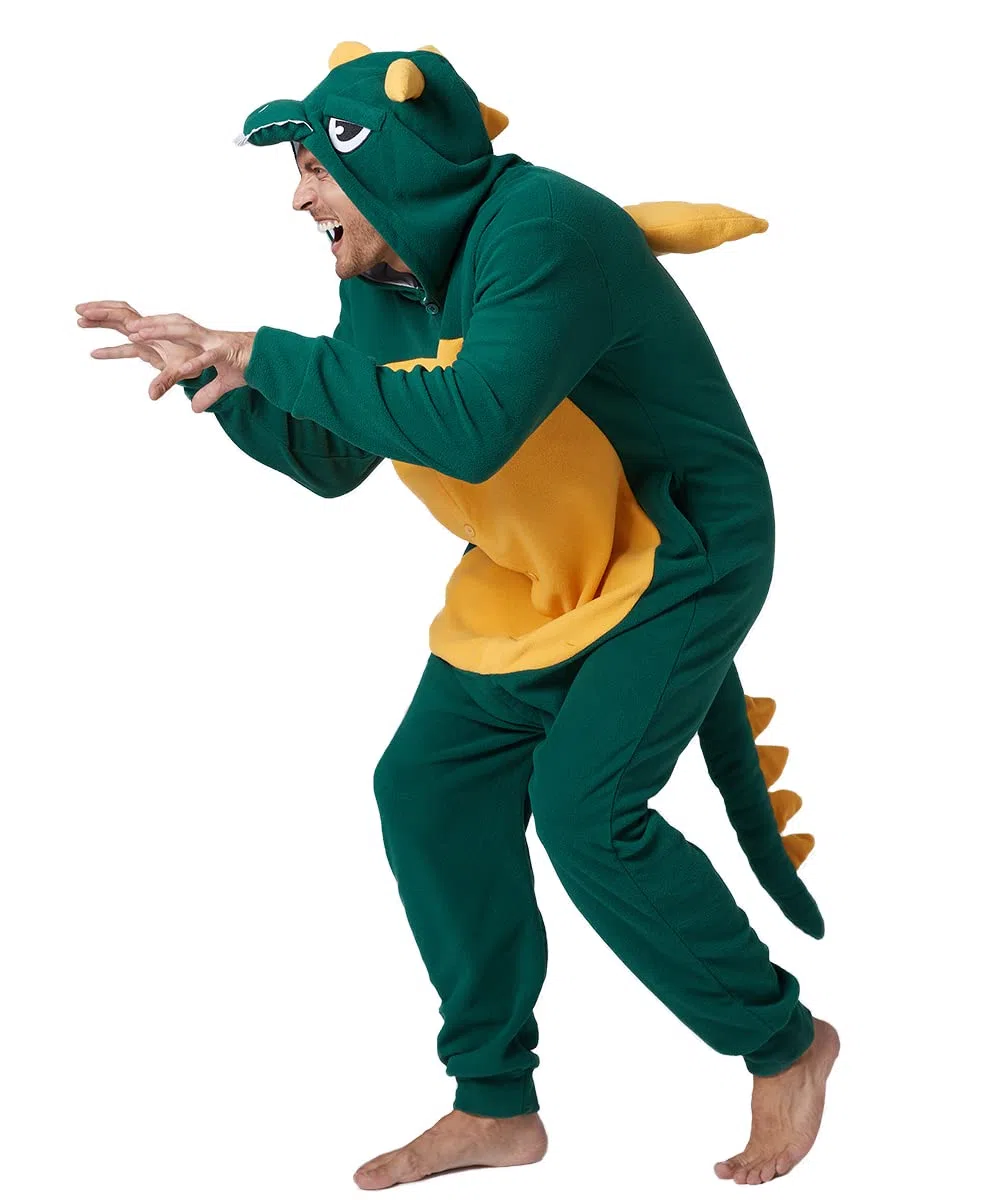 Laahoem Animale Drago Pigiama Unisex Adulto con Cappuccio Uomini Donne Jumpsuit Costume Cosplay Abbigliamento da Notte
