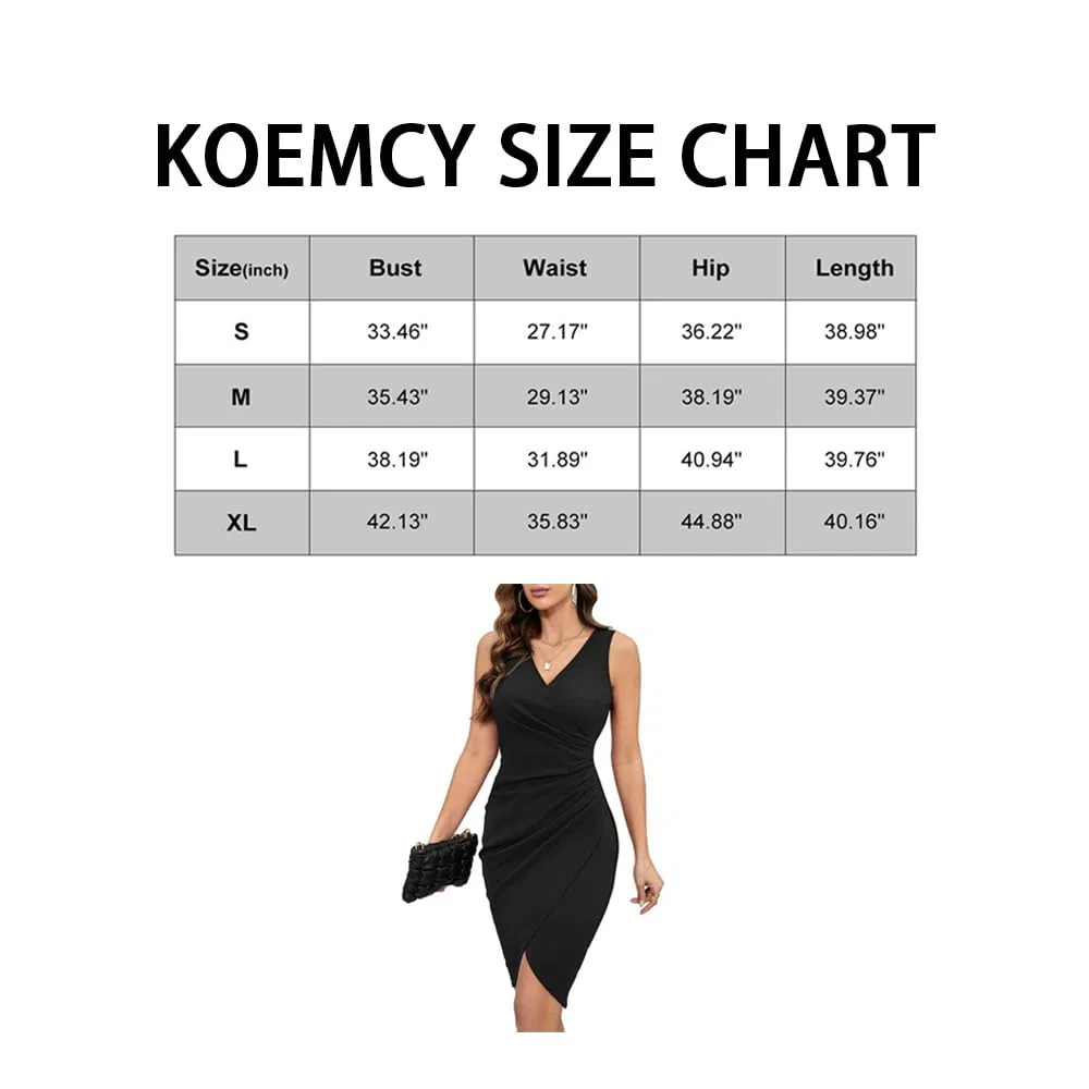 Vestito Donna Sexy Maniche Scollo a V Elegante Mini Abito da Sera Vestito Bodycon Dress Vestiti da Cerimonia per Party Cocktail