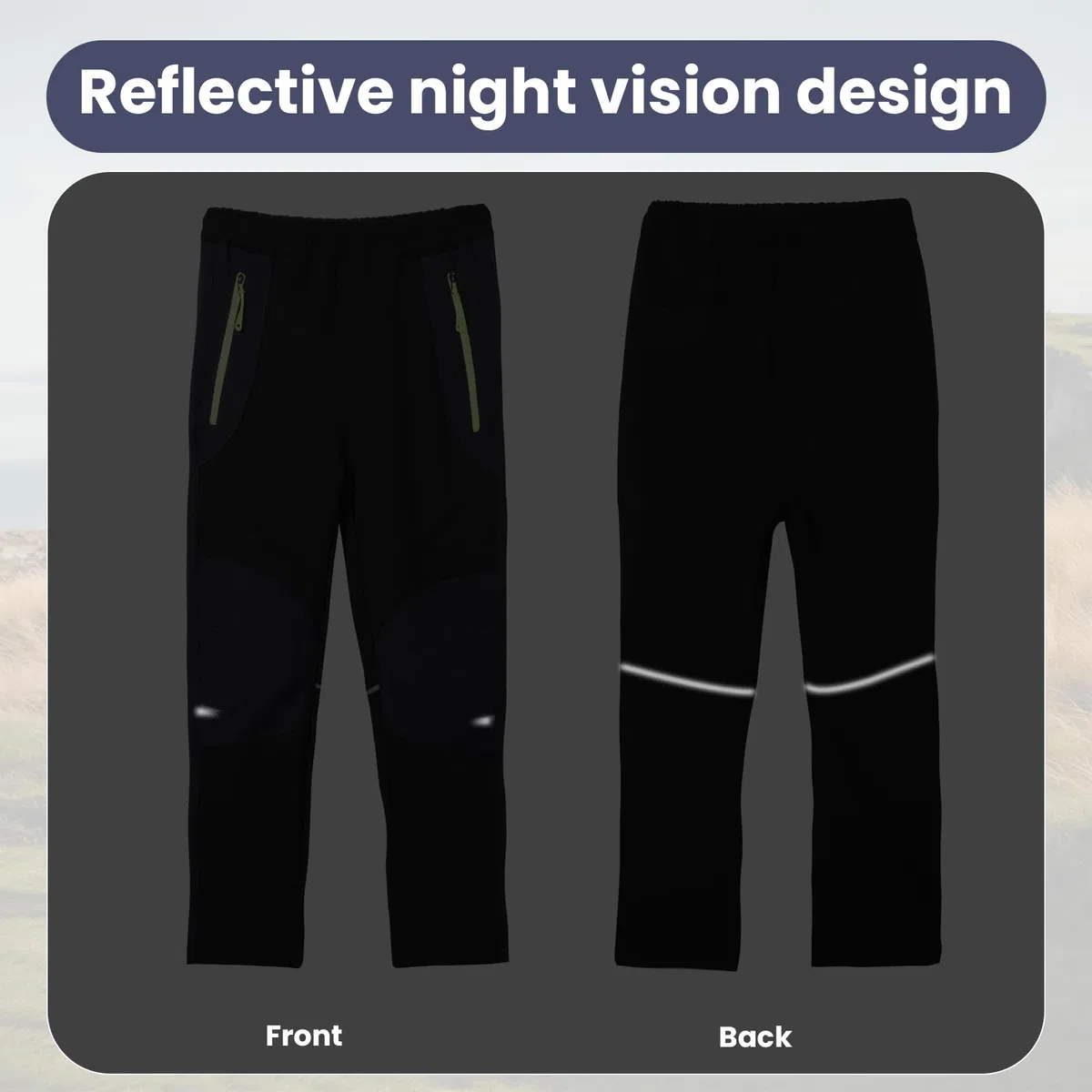 SUKUTU Pantaloni Outdoor per Bambini con Fodera in Pile Pantaloni da Alpinismo da Trekking Ragazze Ragazzi Impermeabili e Pesanti Autunno e Inverno