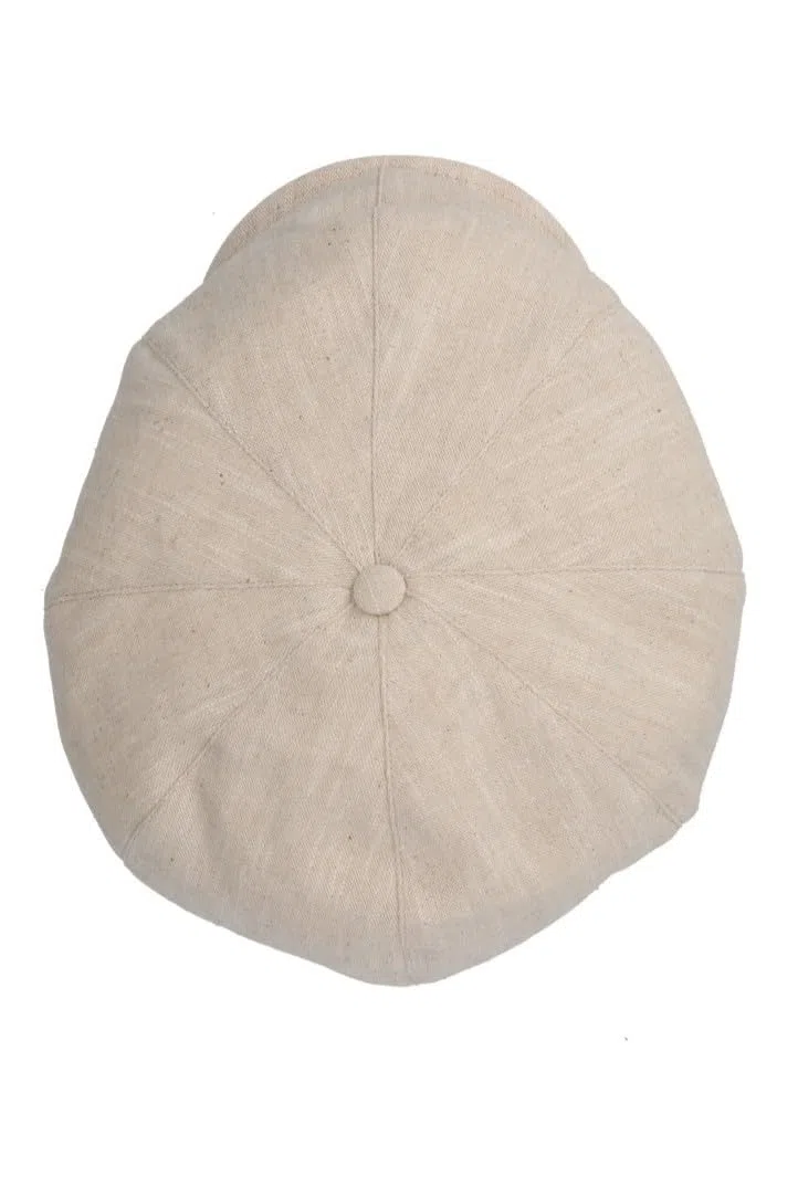 Coppola Uomo Estiva 100% Lino Made in Italy - Cappello Irlandese 8 Spicchi Taglie 55-61