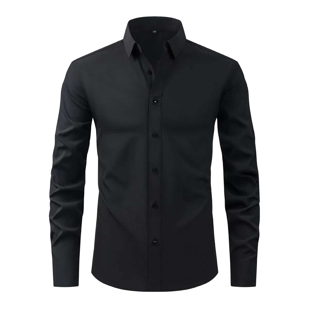 Generico Chemise Infroissable à Coupe Ajustée, Camicia da Uomo Microelastica Antirughe No Stiro