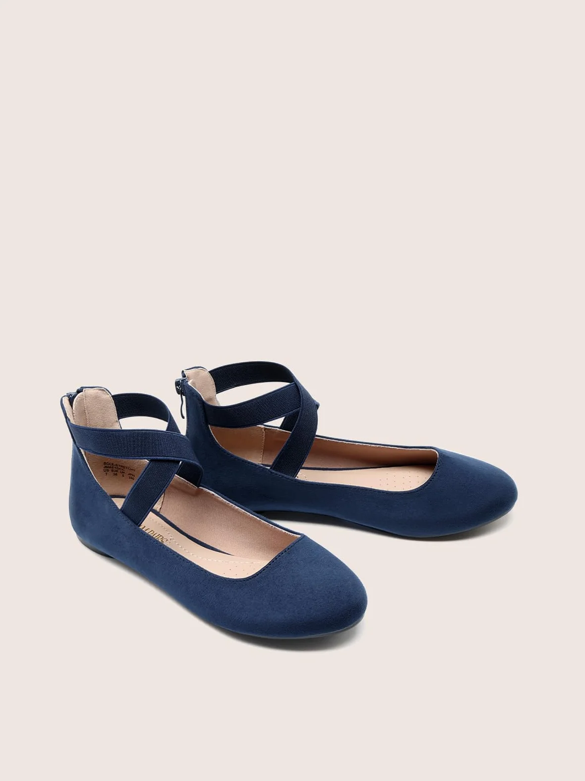 DREAM PAIRS - Scarpe Basse Donna Comode e alla Moda Ballerine Donna con Cinturino Elastico alla Caviglia