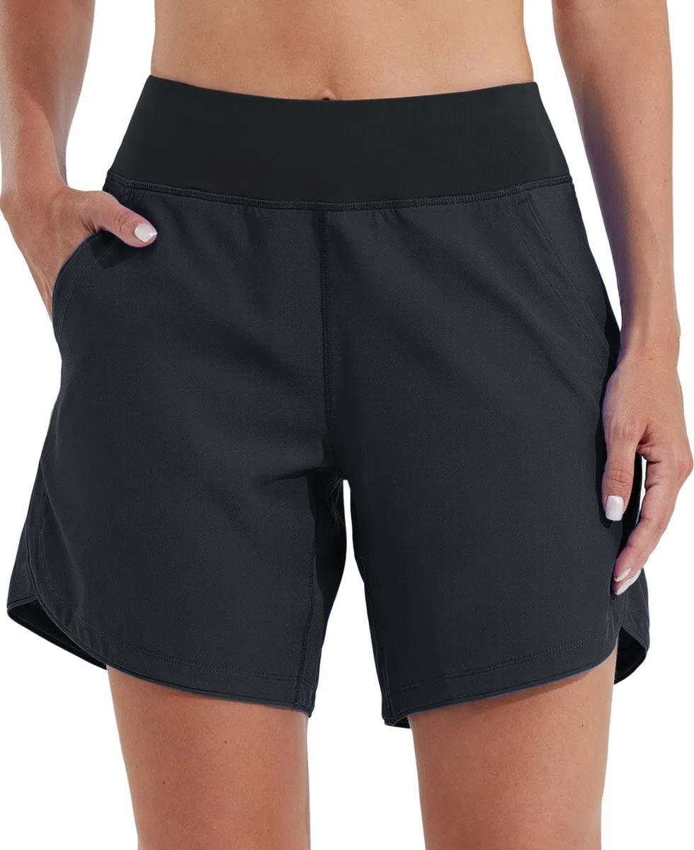 WILLIT Costume da bagno da donna, 7", ad asciugatura rapida, con tasche foderate, UPF50+