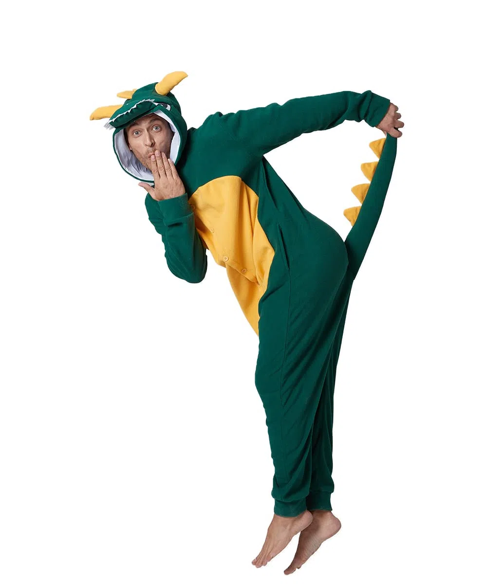 Laahoem Animale Drago Pigiama Unisex Adulto con Cappuccio Uomini Donne Jumpsuit Costume Cosplay Abbigliamento da Notte