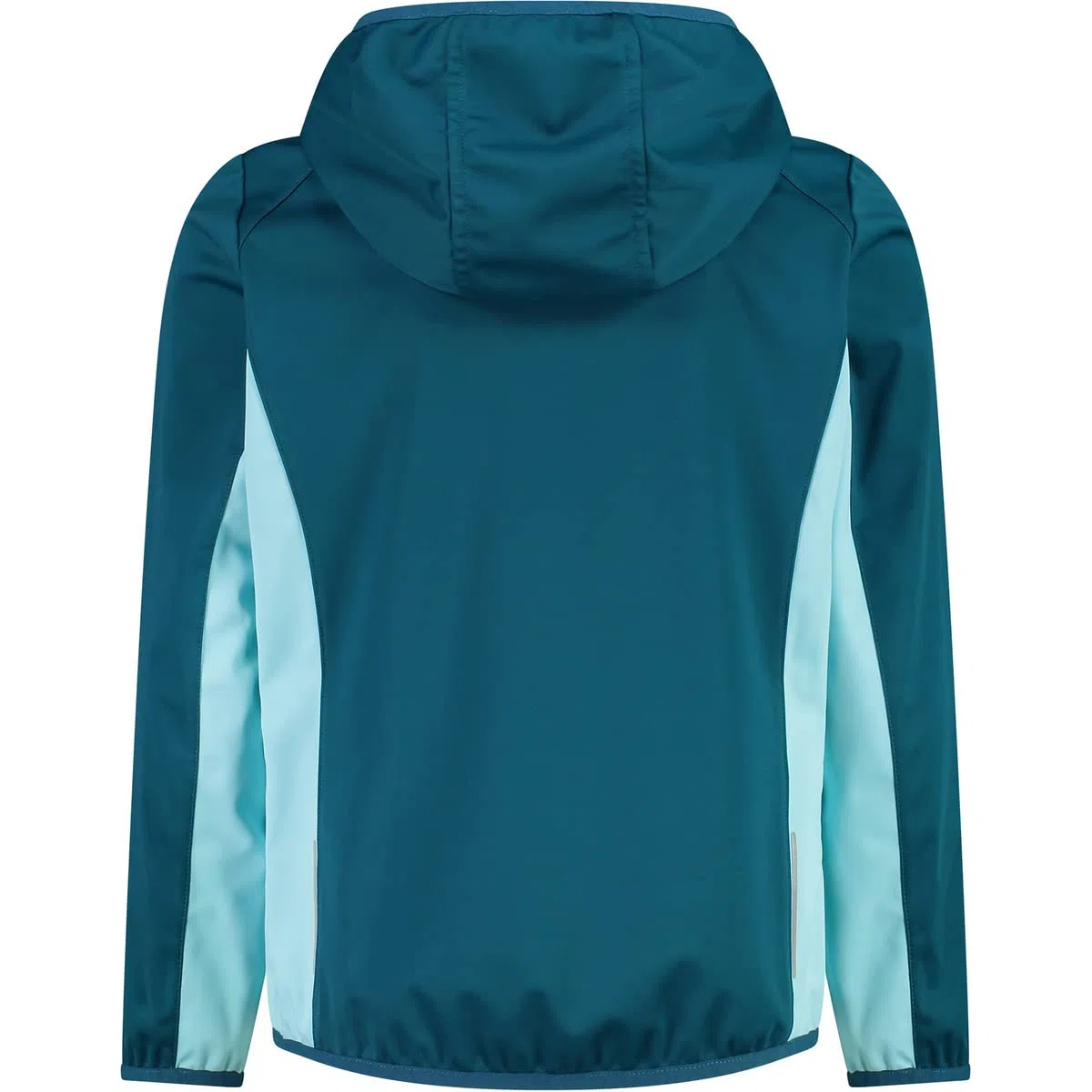 CMP - Giacca in light softshell da bambini con cappuccio fisso, Deep Lake-Acqua, 140