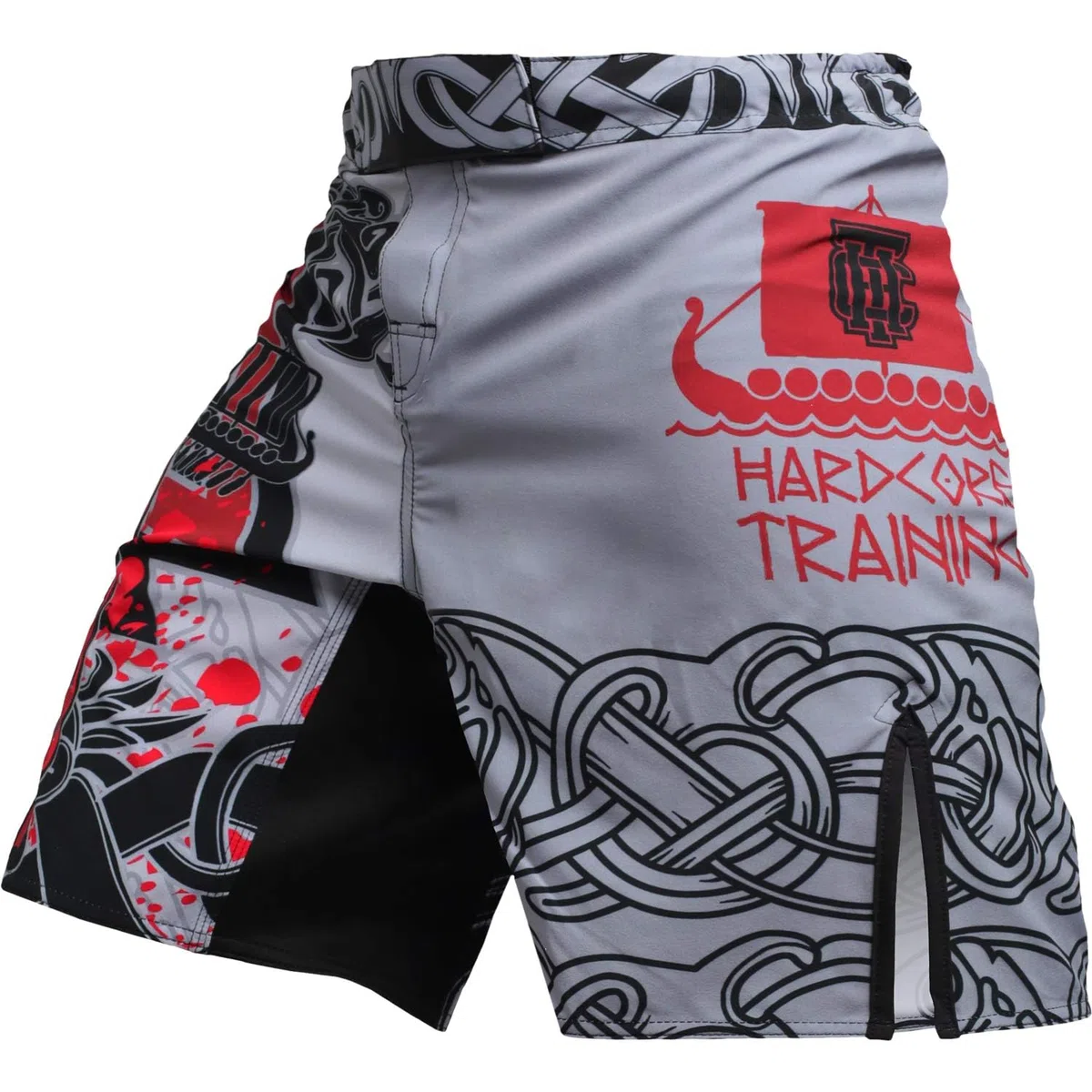Hardcore Training Fight Shorts Uomo Pantaloncini da Combattimento Arti Marziali MMA BJJ Boxe Muay Thai Grappling Fitness No Gi
