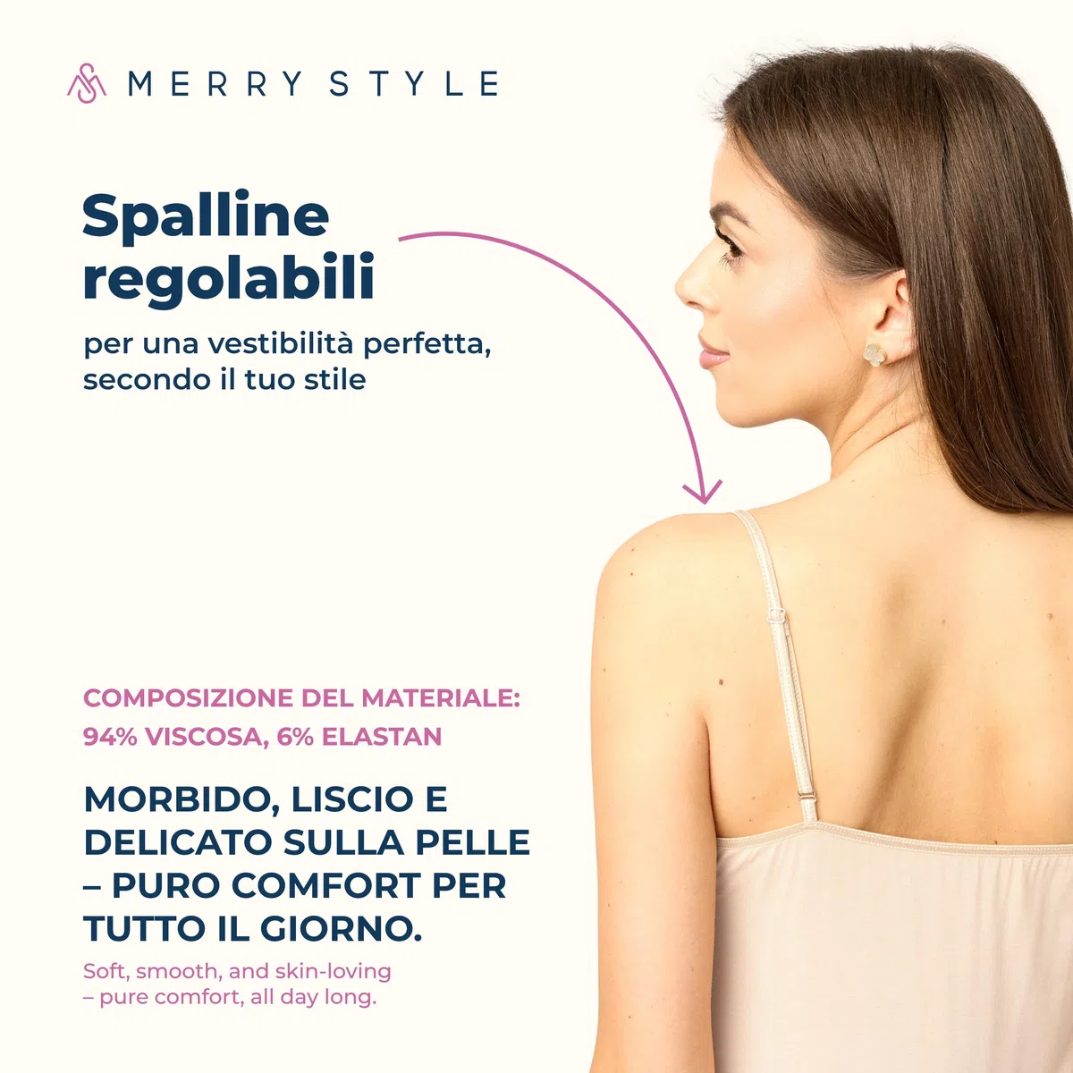 Merry Style Abitino Sottoveste Donna 2Pack MS10-203