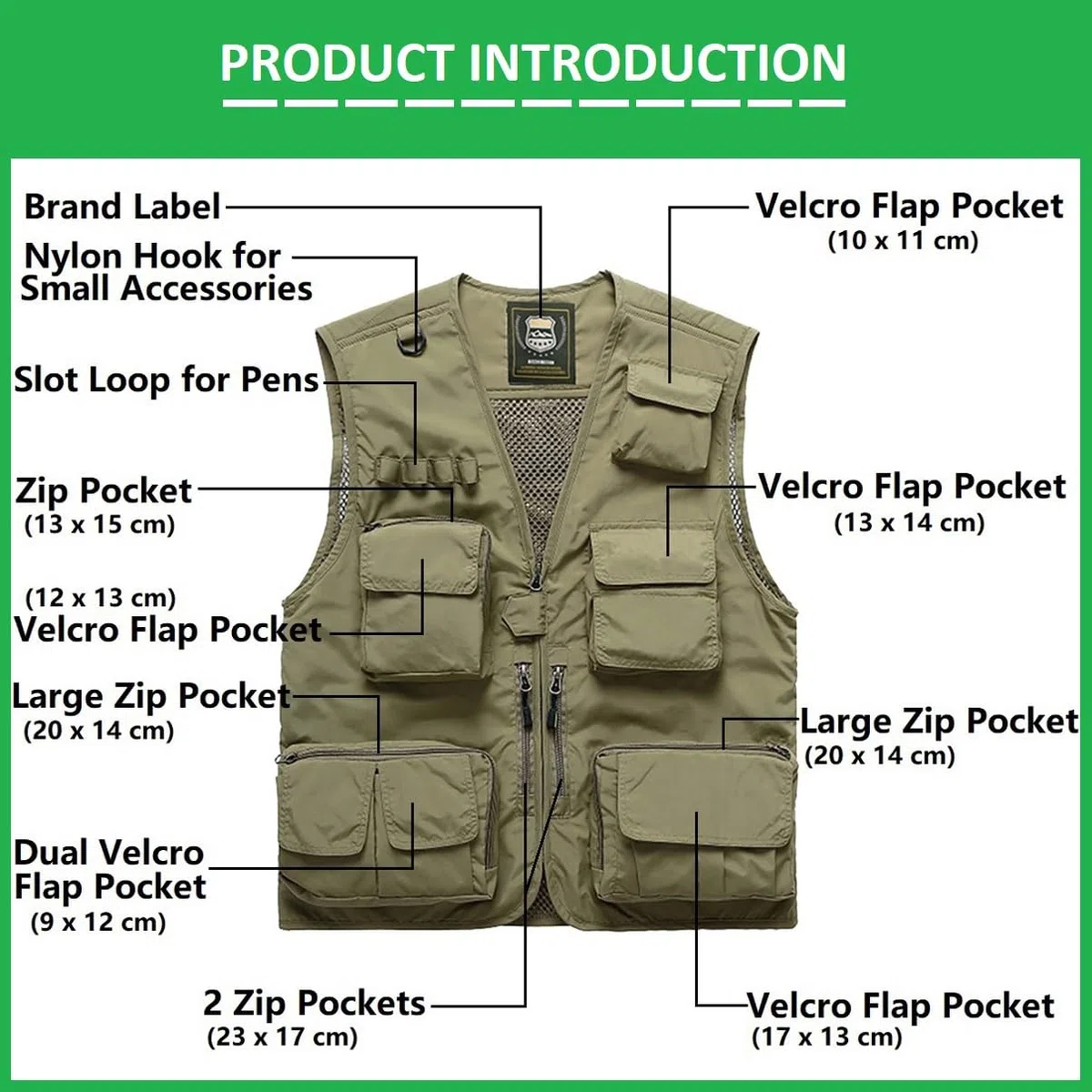Uomo Multi-tasca Mimetizzazione Gilets, Uomini Estate Leggera Senza Maniche Pesca Gilet Giacca Esterno Multifunzione Tempo Libero Camo Gilets per Caccia Campeggio Fotografia Lavoro Viaggio
