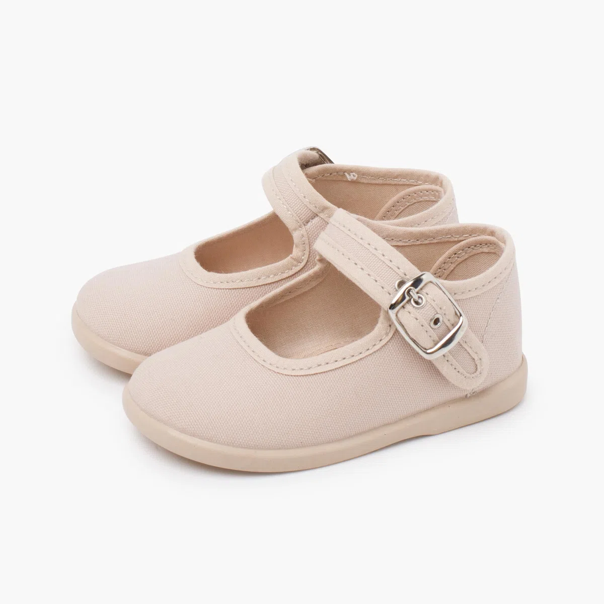 Pisamonas Scarpe Ballerine Cinturino Bambina Tela Fibbia