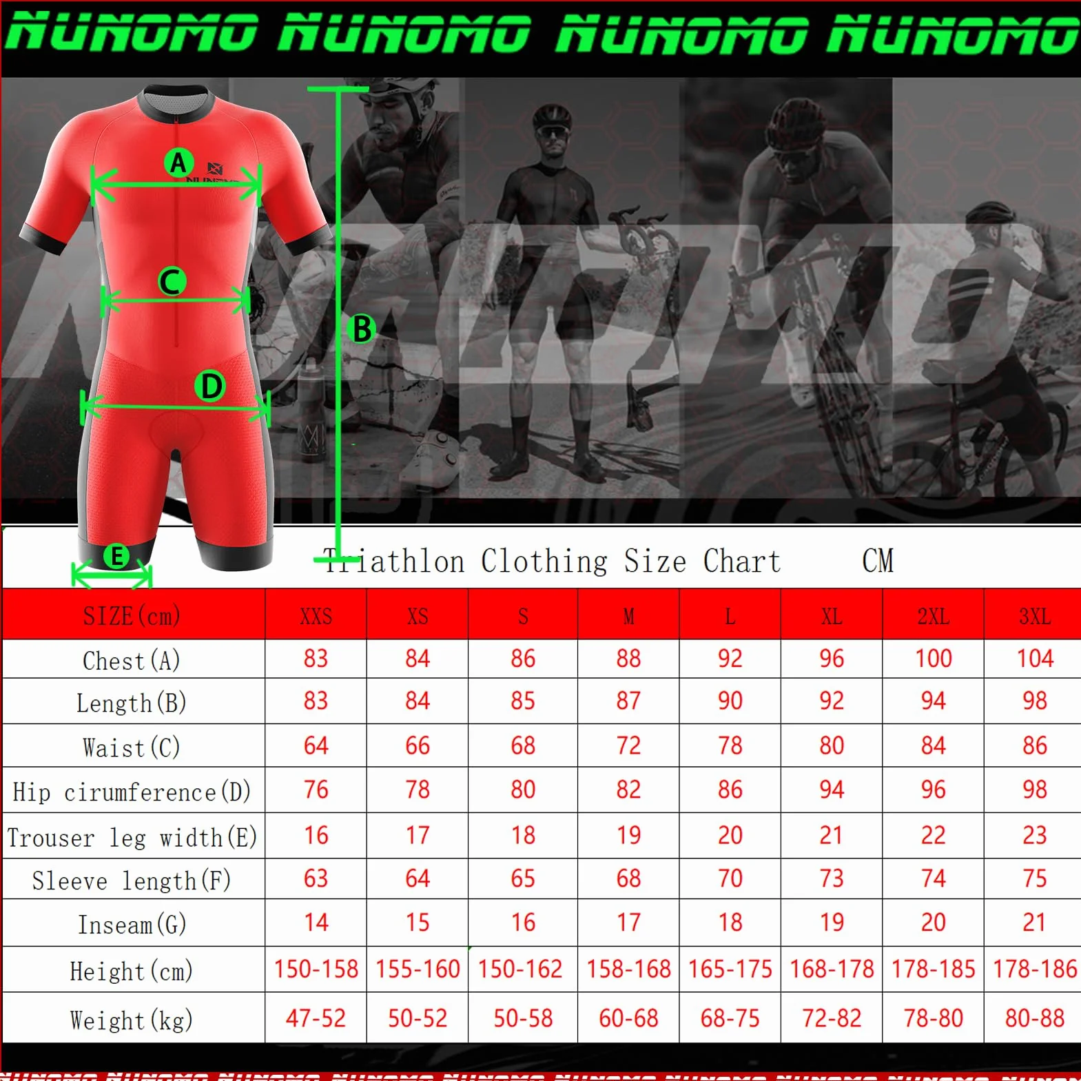 Tuta Intera da Triathlon da Uomo, Leggera, Traspirante, a Maniche Corte, per YriathlonTuta da Triathlon a Maniche Corte da Uomo, MTB Body Trisuit Cycling Skinsuit with Gel Pad