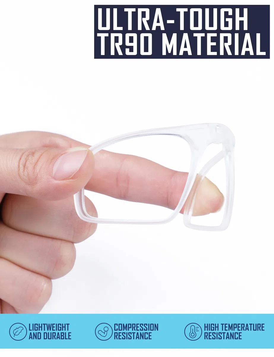 Saucer Inserto Clip-On | Inserto ottico Rx per Oakley OO9290Jaw-breaker | OO9270Jaw-breaker Asian Fit (AF) Occhiali da sole, Trasparente, Taglia unica