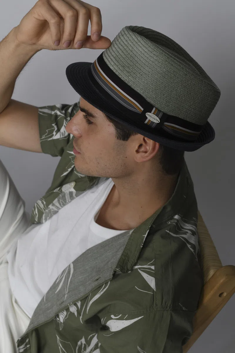 CHILLOUTS Cappello di Paglia Argos Trilby Donna/Uomo - da Giardiniere Sole Cappelli Spiaggia con Nastro in Grosgrain Primavera/Estate Estate