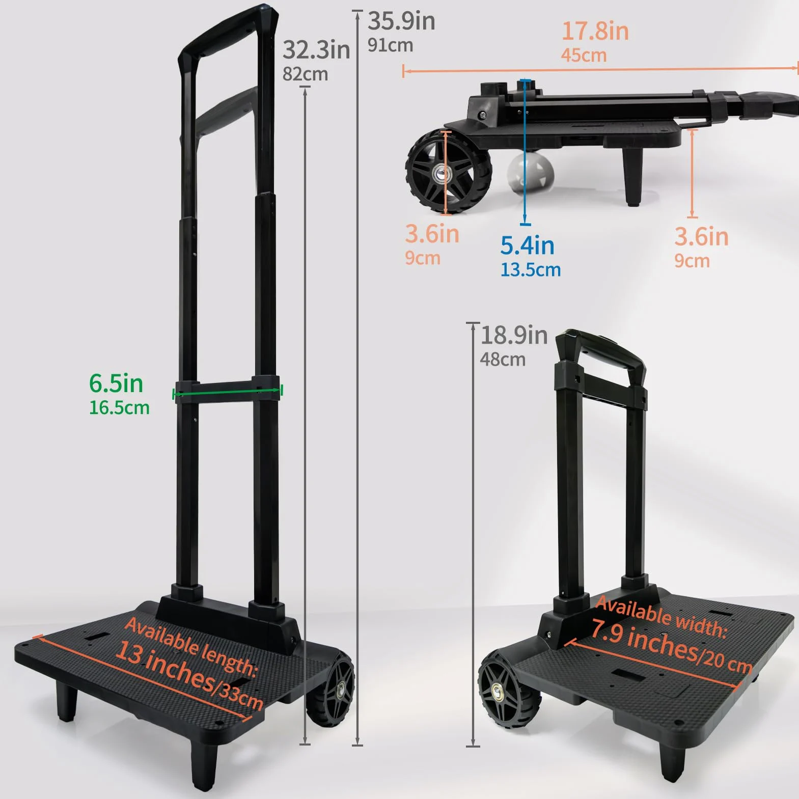 Carrello portavaligie zaino pieghevole con cinghie elastiche, telaio in alluminio leggero per viaggi, lavoro e uso quotidiano