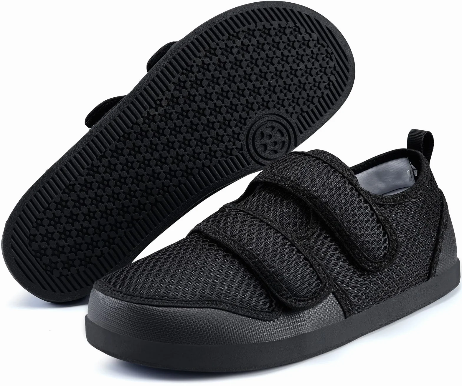 Scarpe Diabetiche Donna Pantofole Uomo Ultra-Leggero Ortopedica Edema Scarpe da Riabilitazione da Passeggio Anziani Piedi Gonfi Traspirante Regolabili Larghe Ciabatte