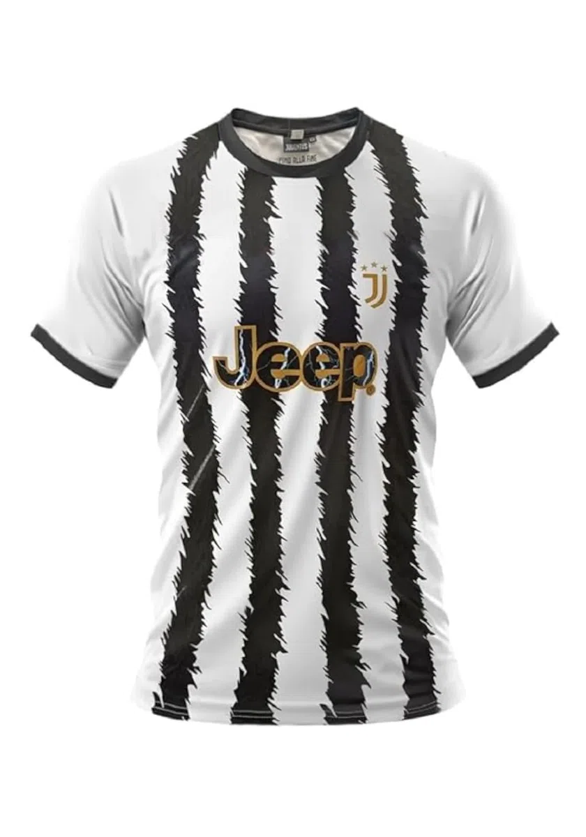 Juventus Maglia Calcio Juve | Personalizzabile con Nome e Numero | Replica Ufficiale Autorizzata Campionato Seria A 2023/2024 PS 41410