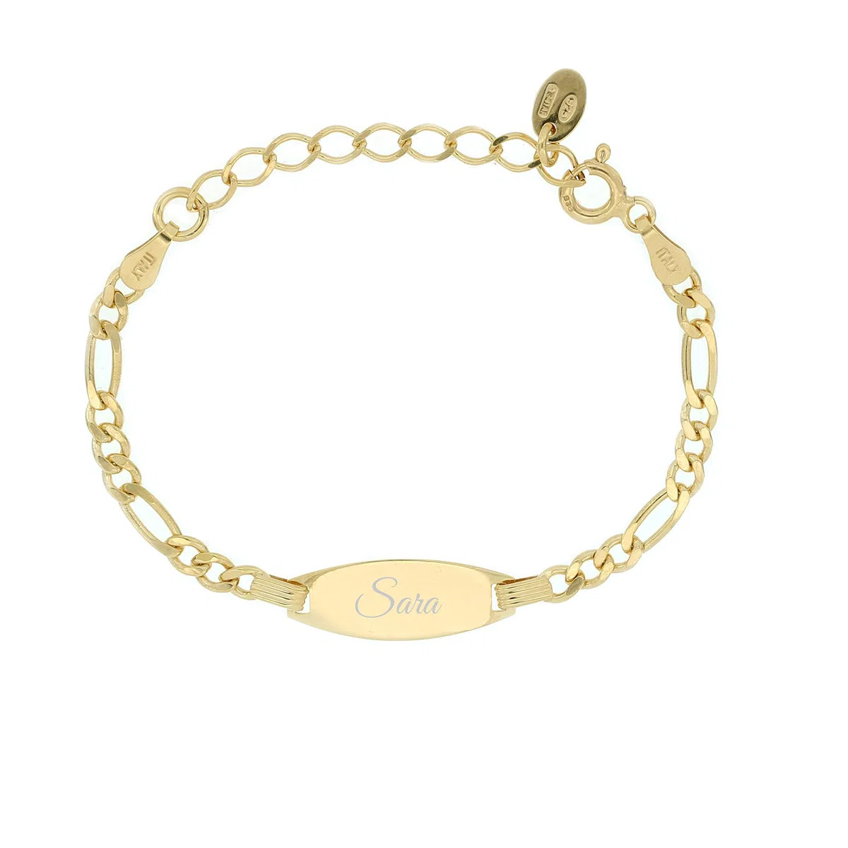 Giuzi Bracciale per Neonati o Ragazzi con Targhetta Personalizzabile in Argento 925
