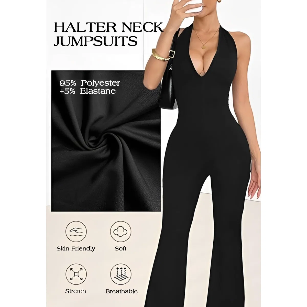Tuta Intera Donna Aderente Yoga Jumpsuit Sexy Senza Manica Bodysuit Tutina Elegante Elastico Rompers Gym One Piece Palestra Bodysuit