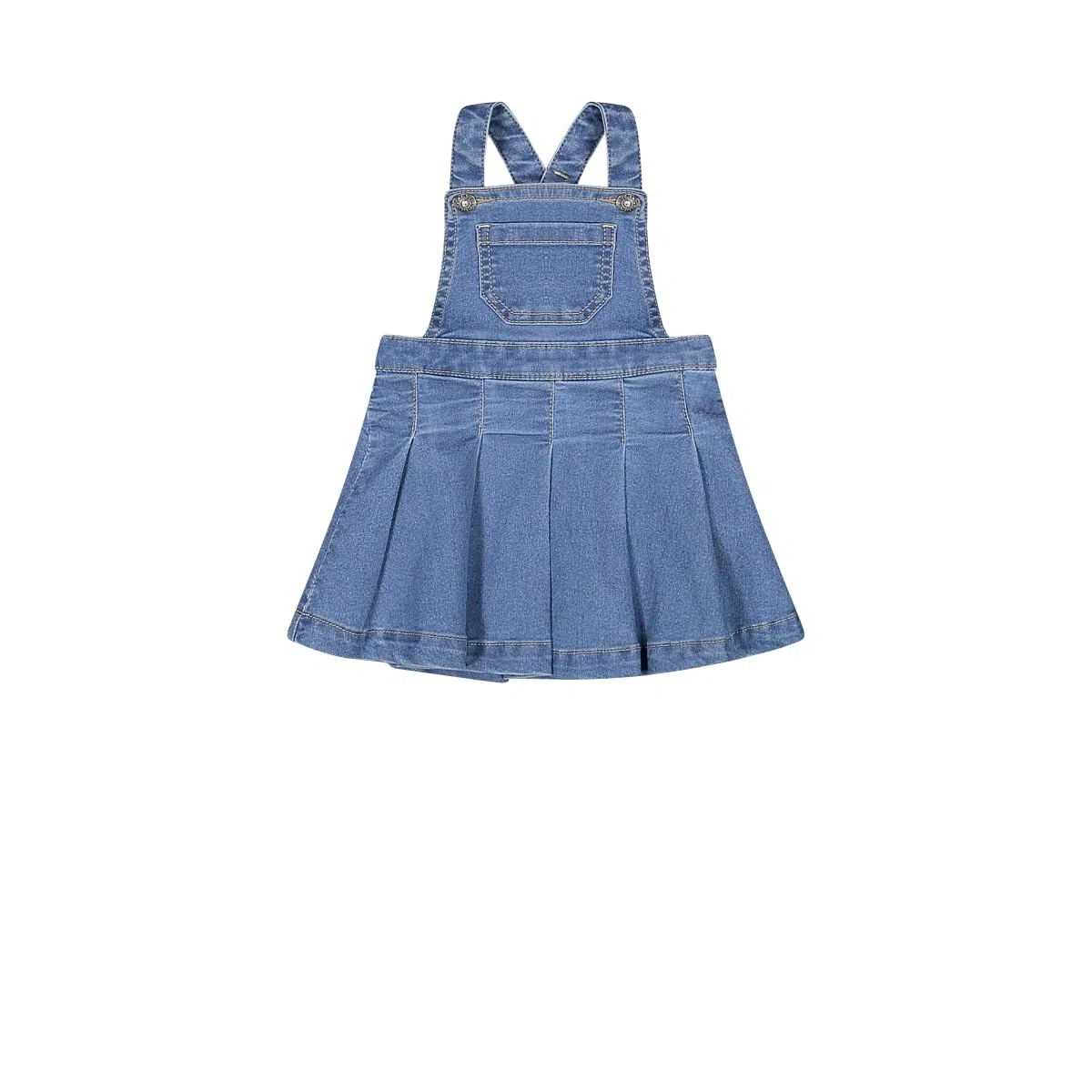 Melby, Gonna salopette in jeans per neonata, Blu